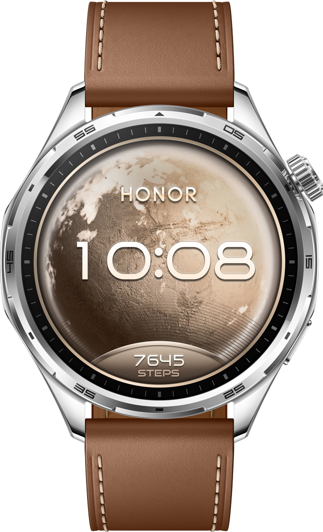 Honor Watch 6 3,71 cm (1.46") AMOLED 46.5 mm Digital 464 x 464 pixel Berøringsskærm Rustfrit stål GPS (satellit)