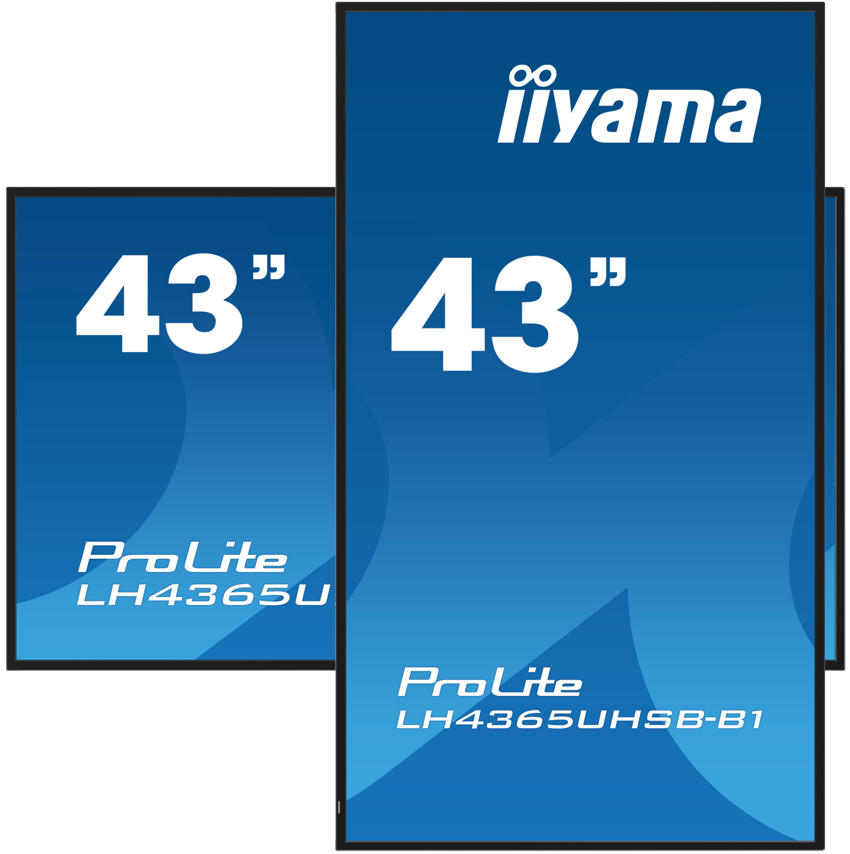 iiyama LH4365UHSB-B1 skilte display Kiosk design 108 cm (42.5") LED Wi-Fi 800 cd/m² 4K Ultra HD Sort Indbygget processer Android 11 24/7