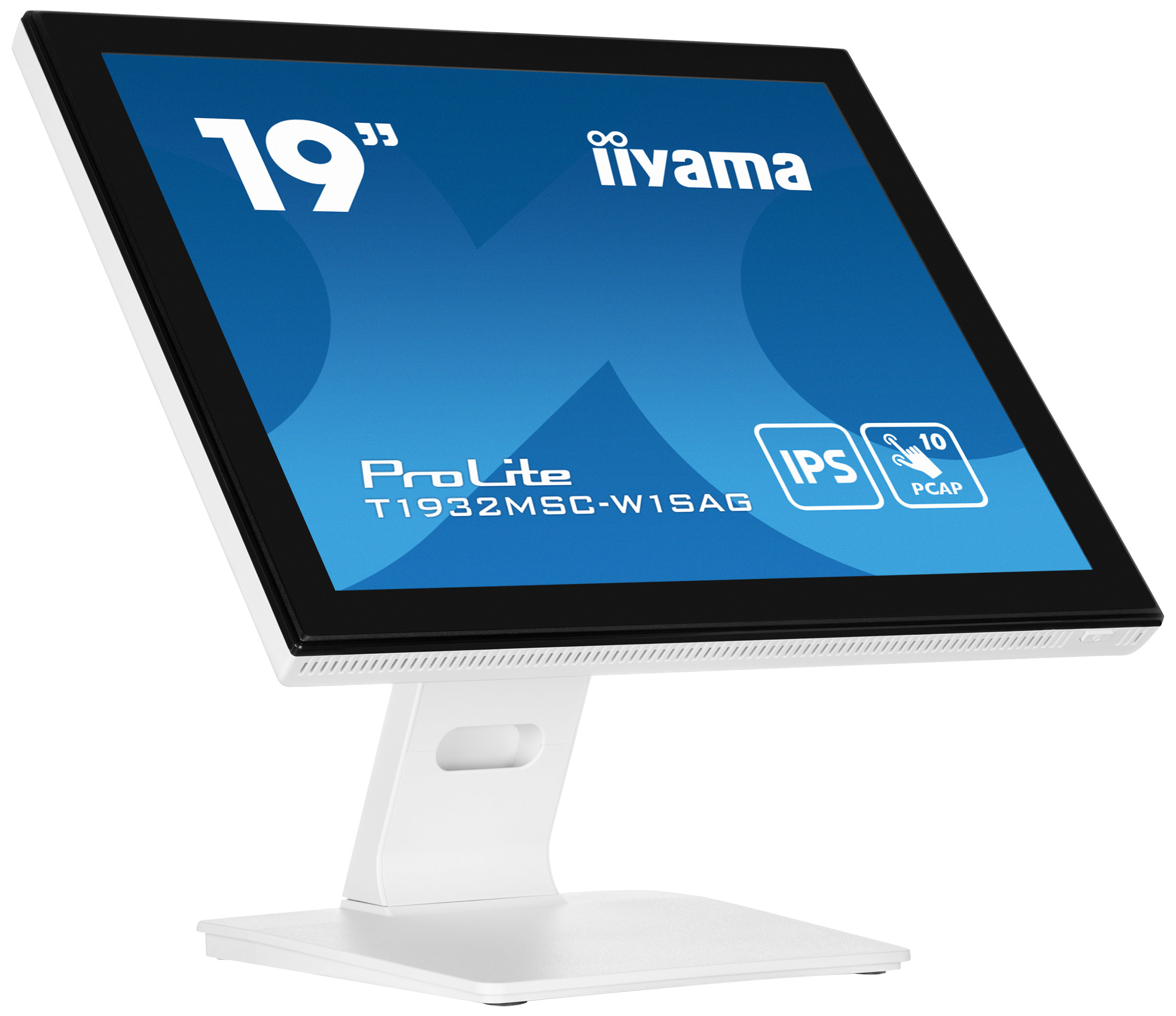 iiyama ProLite T1932MSC-W1SAG computerskærm 48,3 cm (19") 1280 x 1024 pixel Fuld HD LED Berøringsskærm Bordplade Hvid
