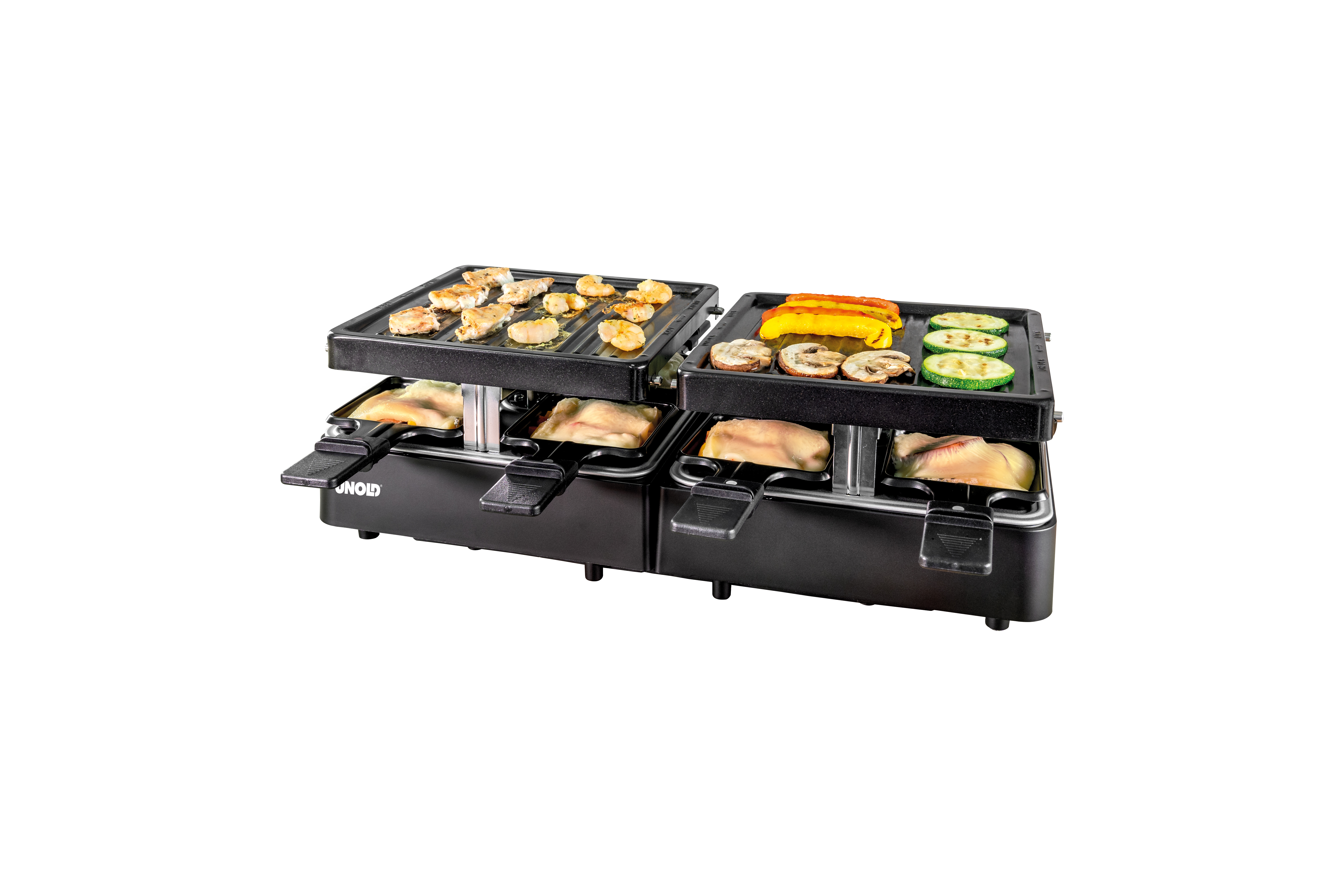 Unold 48755 raclette grill 8 person(er) 1300 W Sort