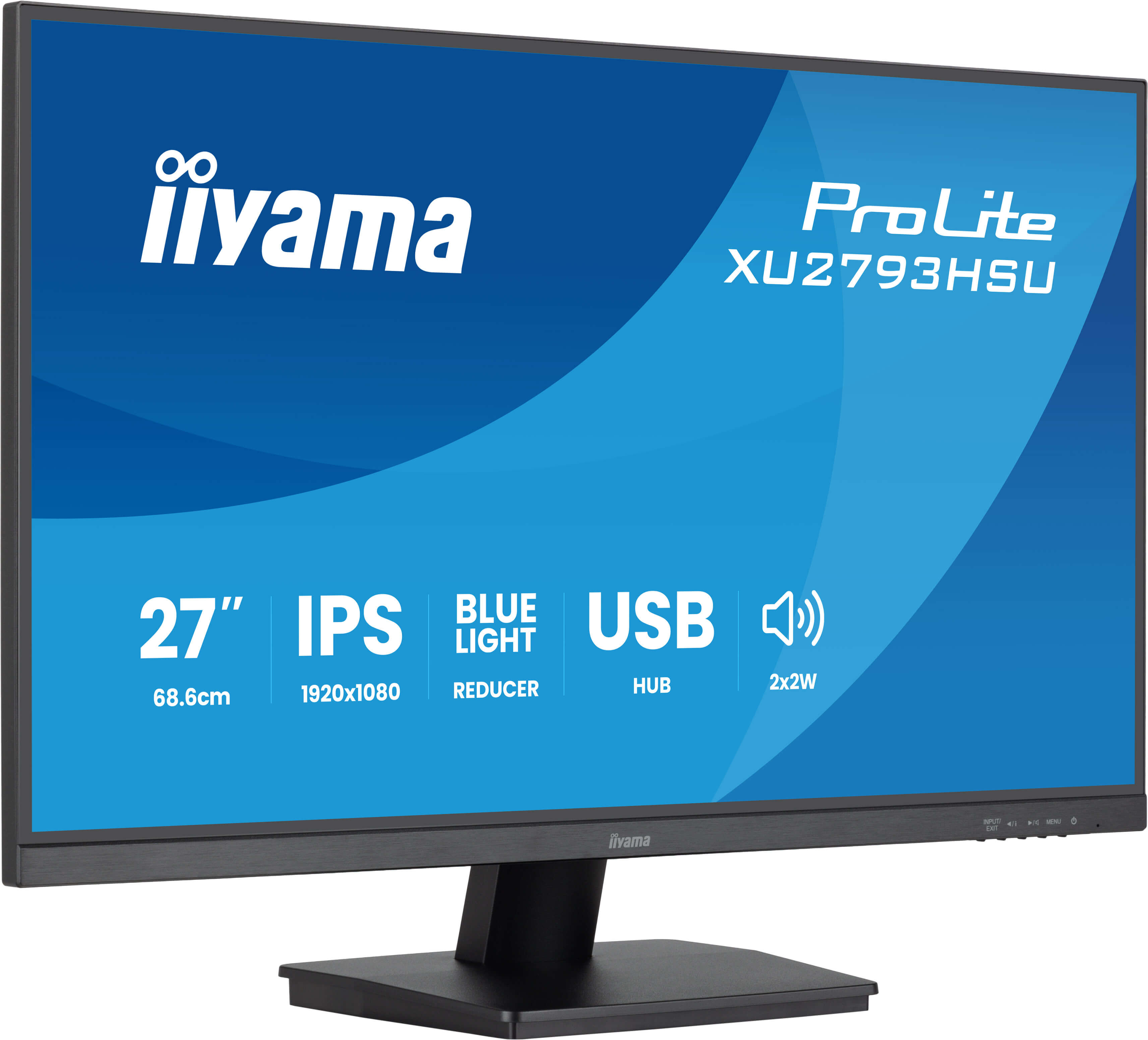 iiyama ProLite XU2793HSU-B7 computerskærm 68,6 cm (27") 1920 x 1080 pixel Fuld HD LED Sort