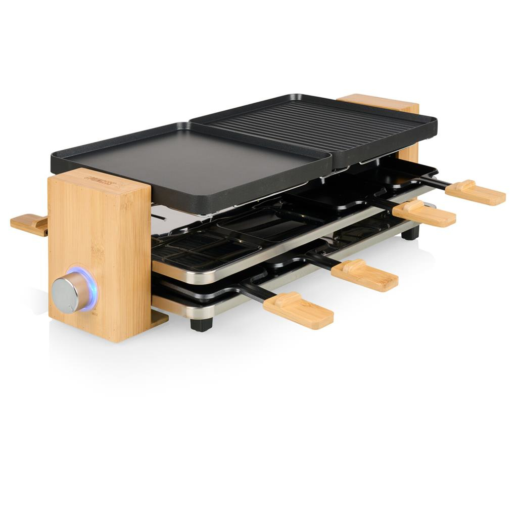 Princess 162918 raclette grill 8 person(er) 1300 W Sort, Træ