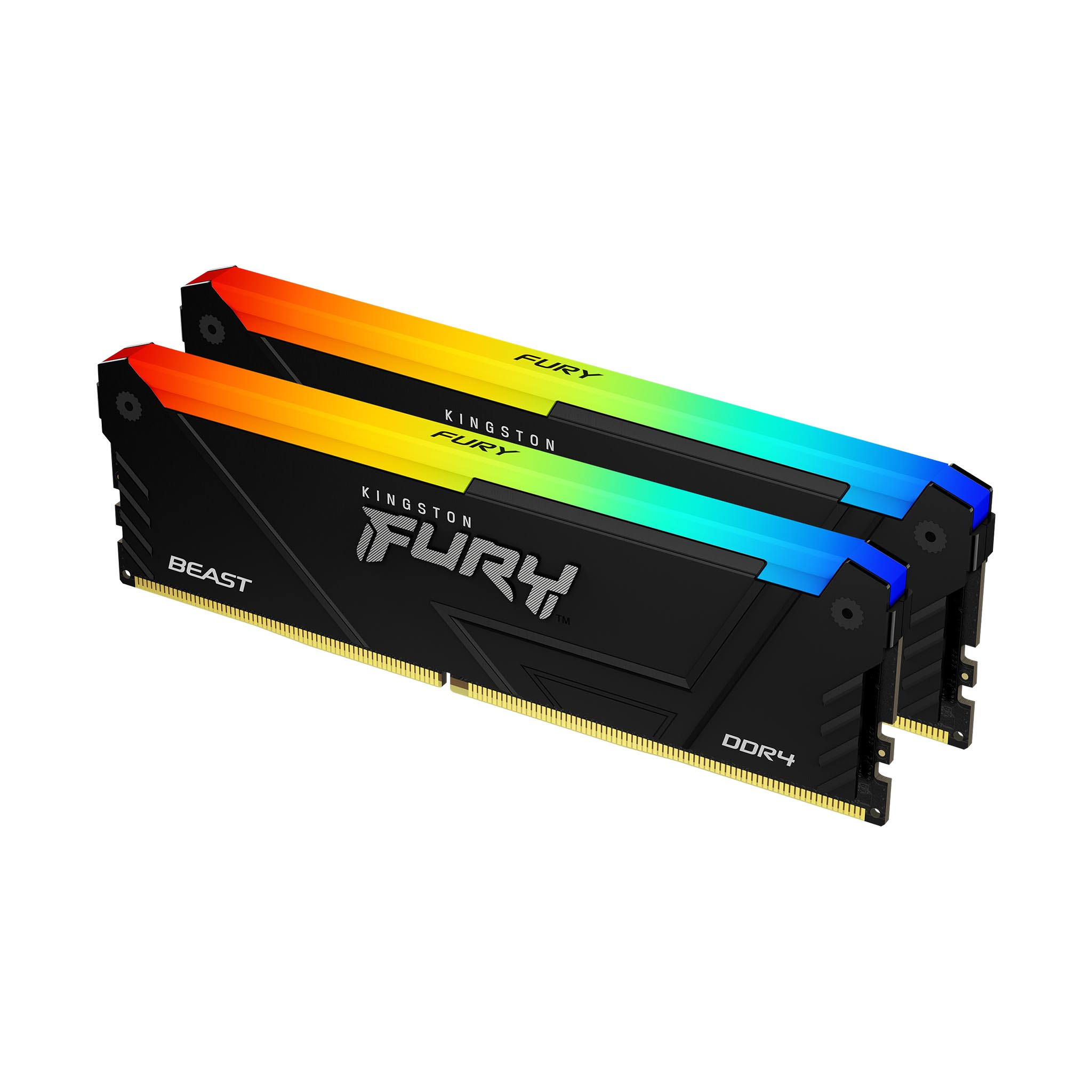 Kingston Technology FURY Beast 16GB 3600MT/s DDR4 CL17 DIMM (Sæt med 2) RGB