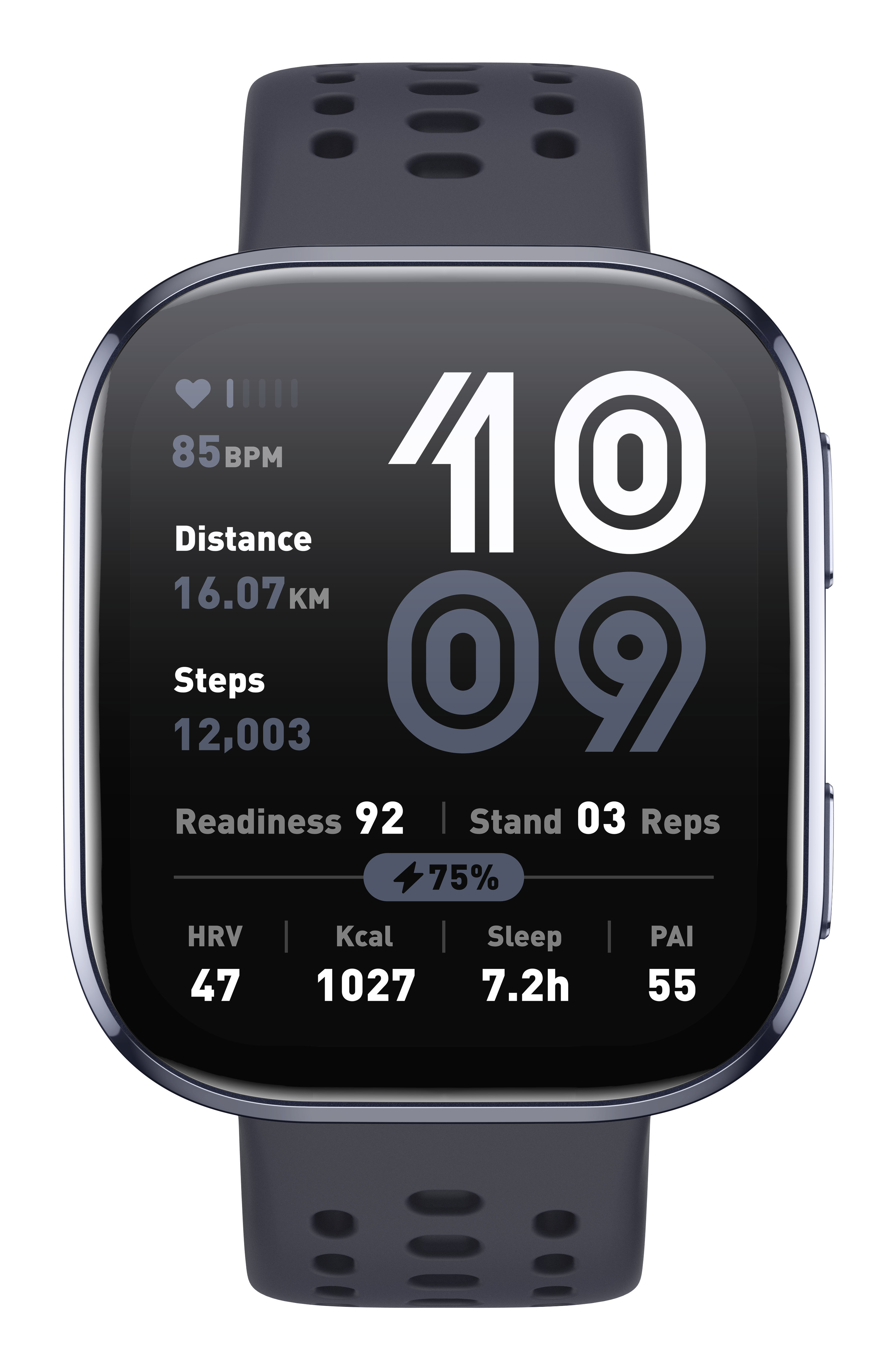 Amazfit Bip 6 Black 5 cm (1.97") AMOLED Digital 390 x 450 pixel Berøringsskærm Sort GPS (satellit)