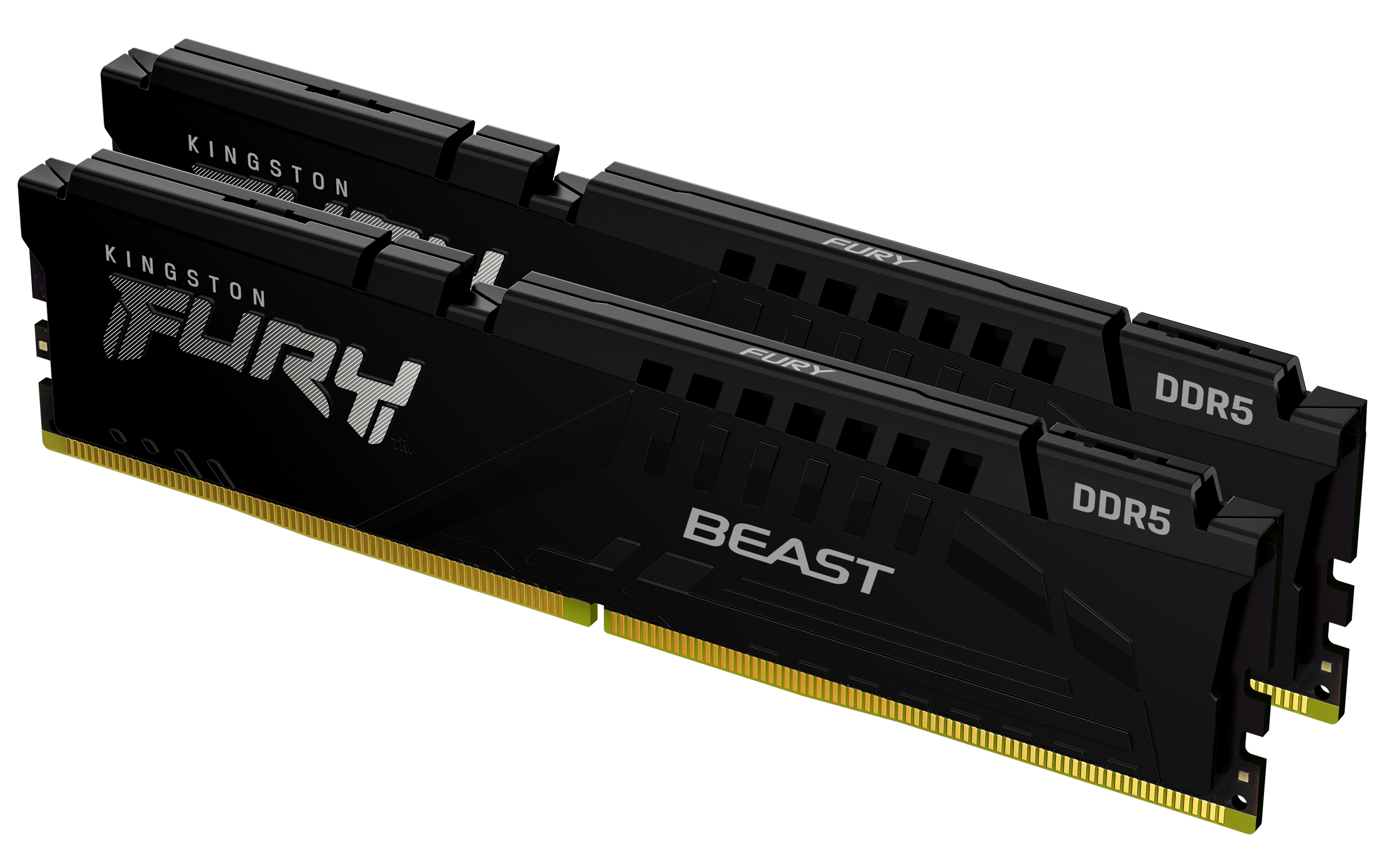Kingston Technology FURY Beast 128 GB 5600 MT/s DDR5 CL40 DIMM (sæt med 2) Sort