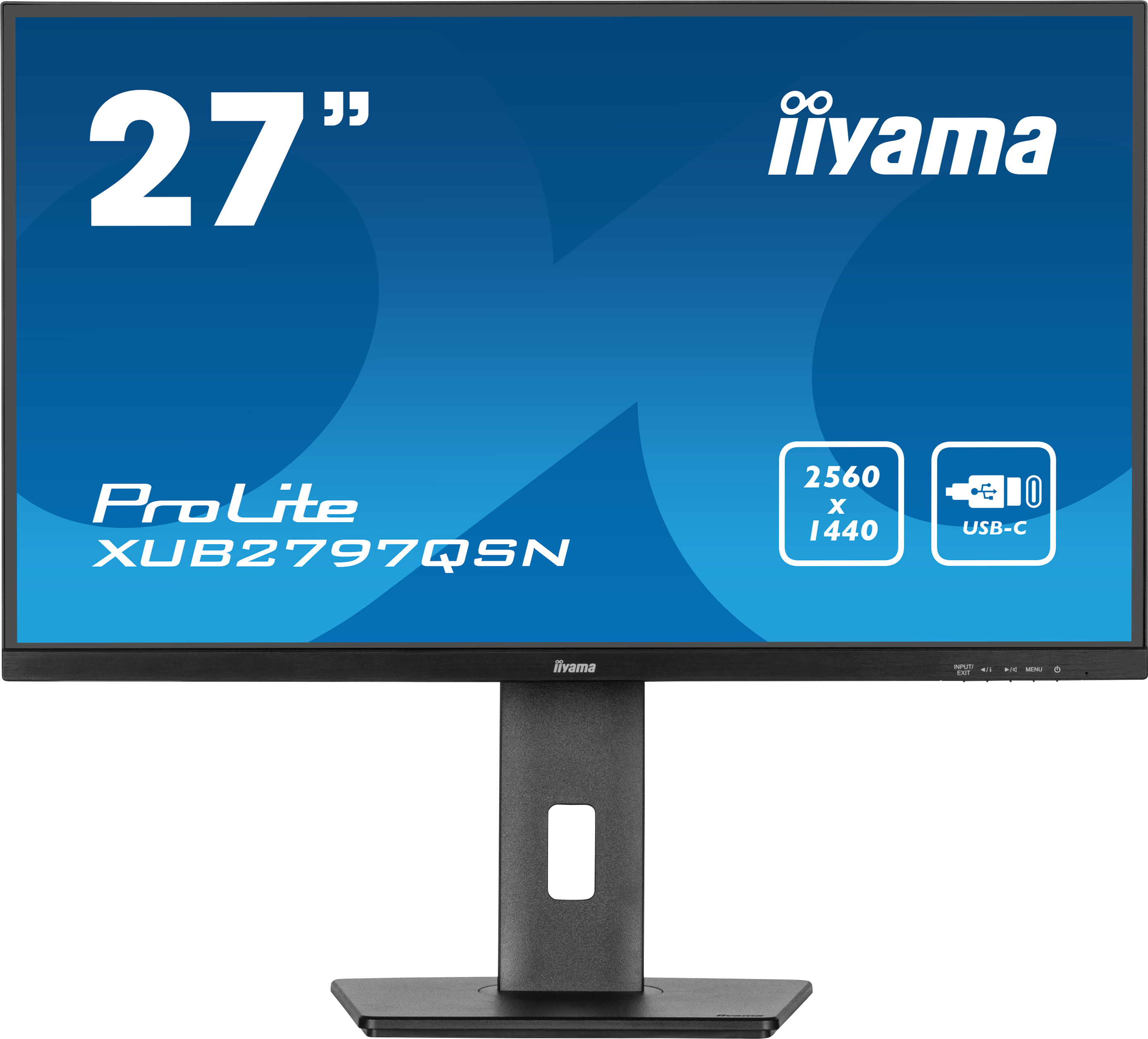 iiyama ProLite XUB2797QSN-B2 computerskærm 68,6 cm (27") 2560 x 1440 pixel 2K Ultra HD LED Sort