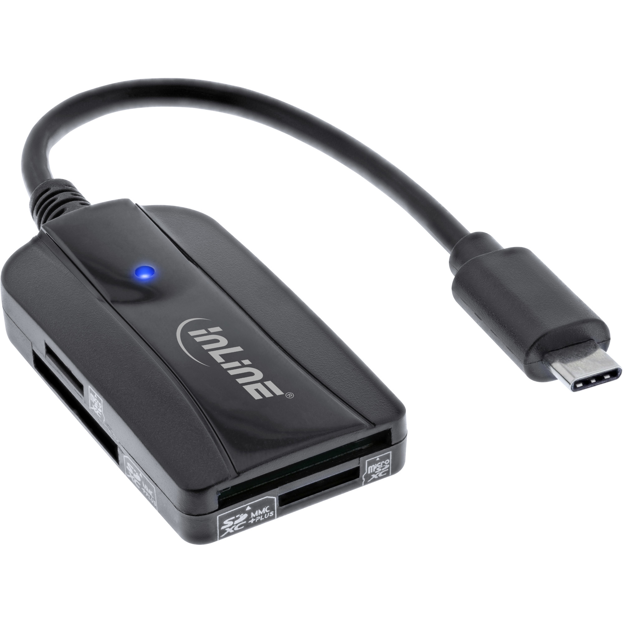 InLine 66772C kortlæser USB 3.2 Gen 1 (3.1 Gen 1) Type-C Sort