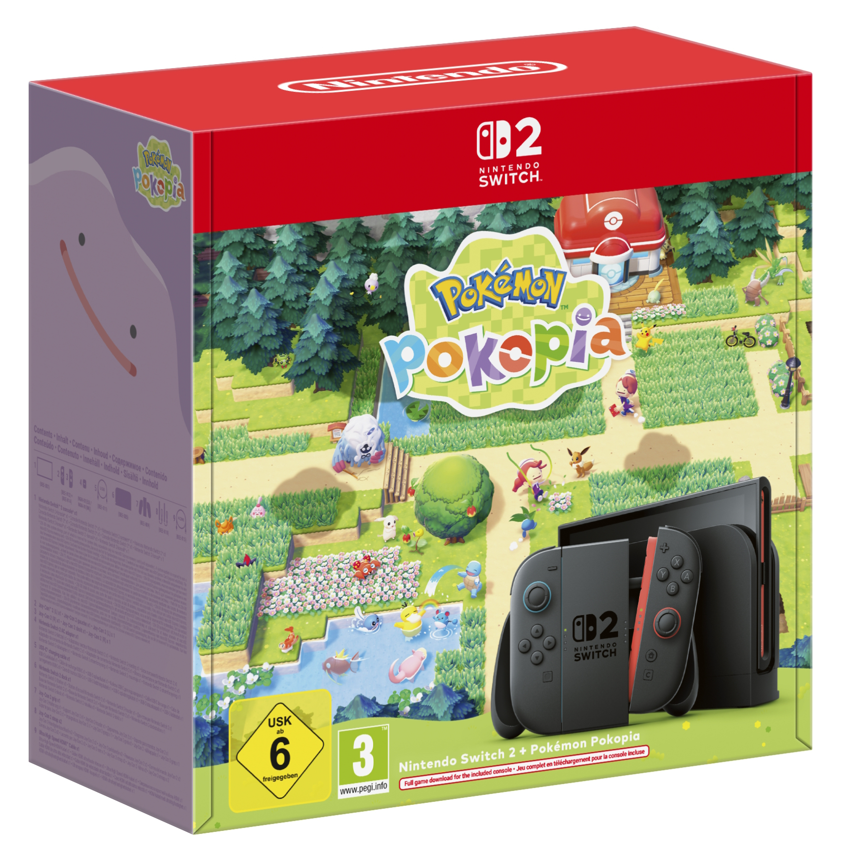 Nintendo Switch 2 & Pokemon Pokopia bærbar spilkonsol 20,1 cm (7.9") 256 GB Berøringsskærm Wi-Fi Sort