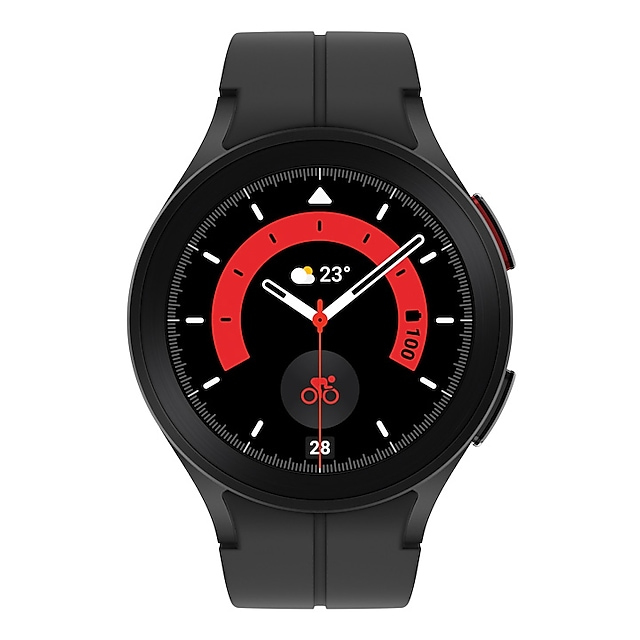 Samsung Galaxy Watch5 Pro 3,56 cm (1.4") OLED 45 mm Digital 450 x 450 pixel Berøringsskærm Sort Wi-Fi GPS (satellit)