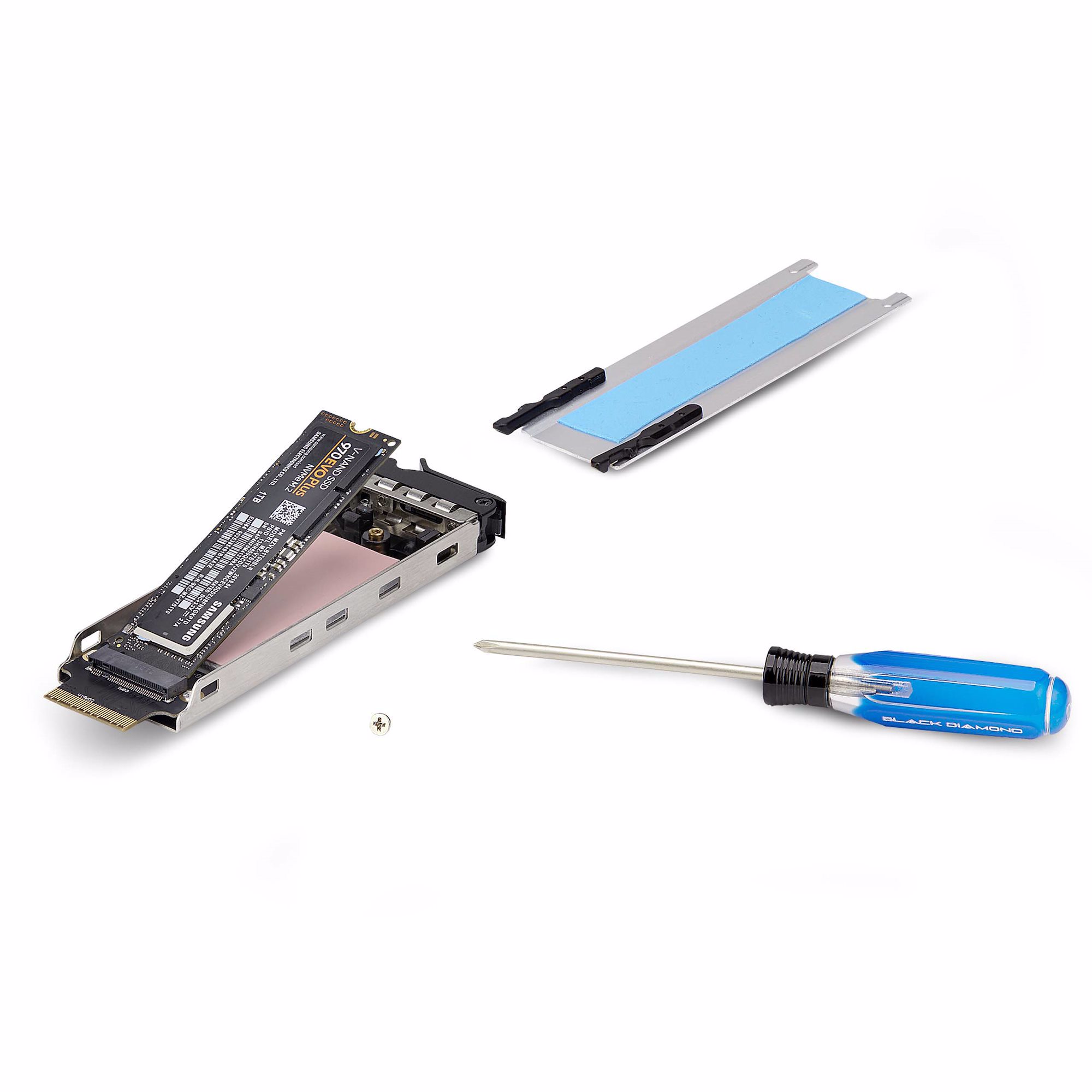 StarTech.com 2M2-REMOVABLE-PCIE drive bay panel Motherboard Sort