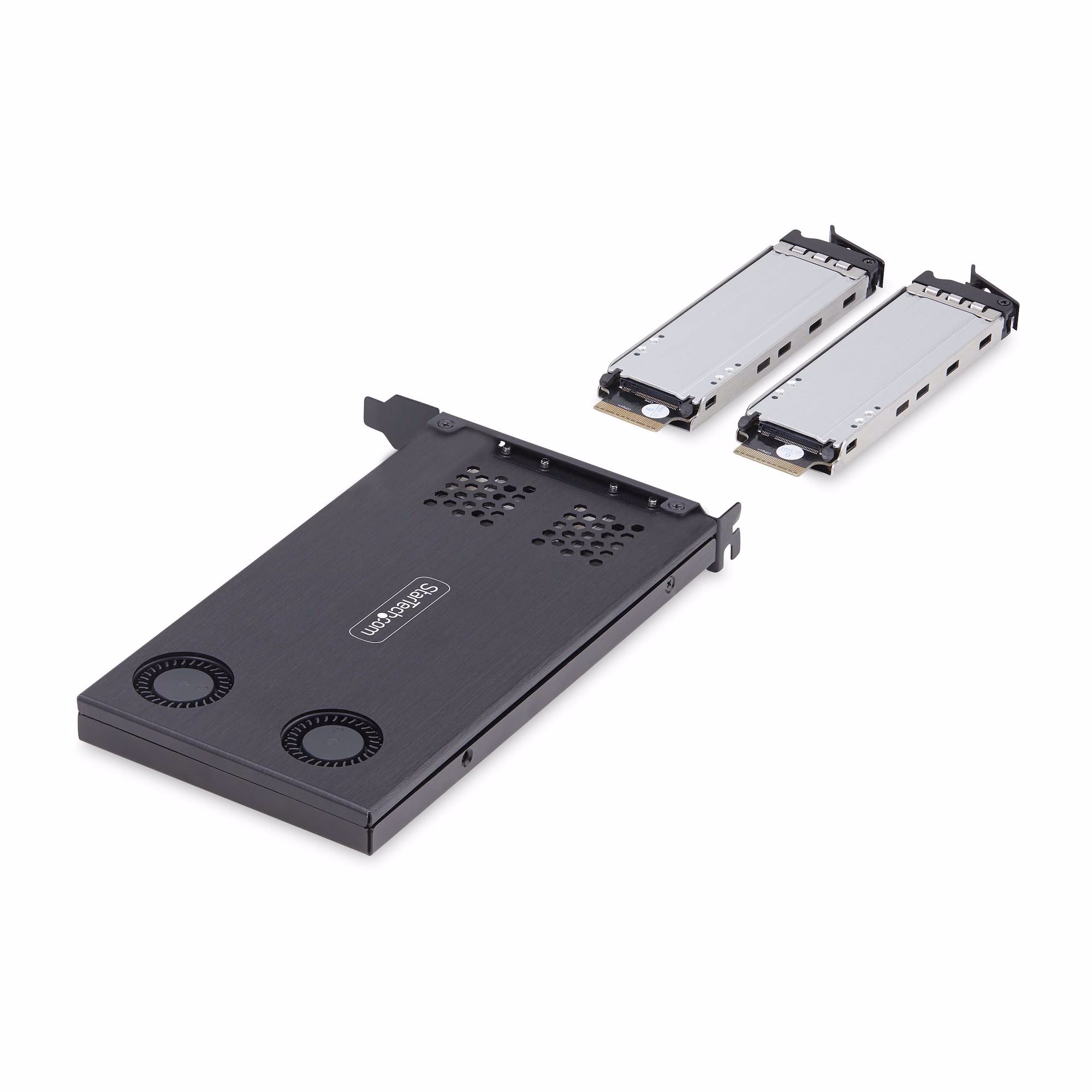 StarTech.com 2M2-REMOVABLE-PCIE drive bay panel Motherboard Sort
