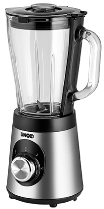 Unold Edel 1,5 L Bordplade blender 500 W Sort, Rustfrit stål, Transparent
