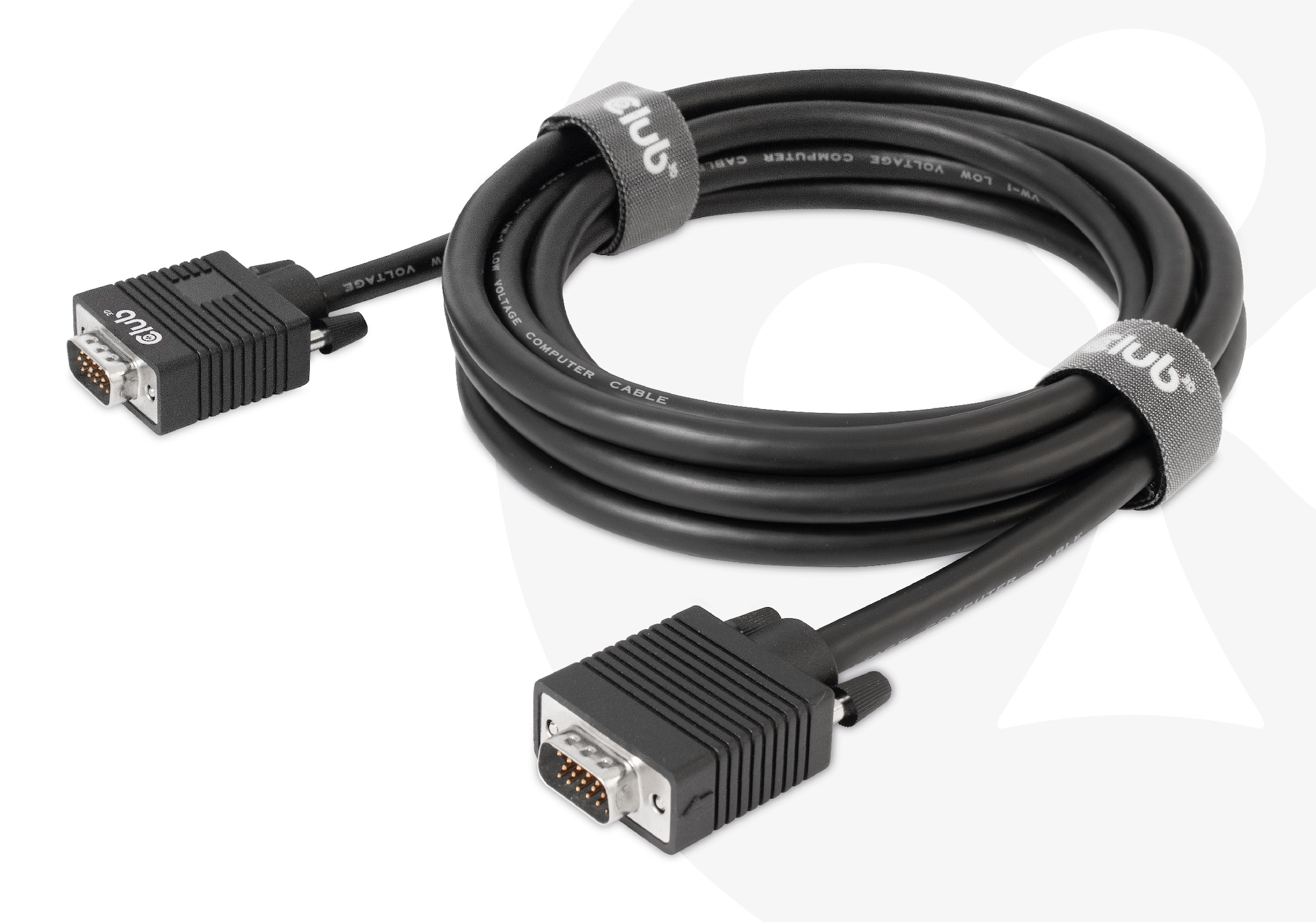 CLUB3D CAC-1703 VGA kabel 3 m VGA (D-Sub) Sort