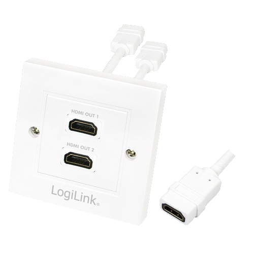 LogiLink AH0015 HDMI-kabel HDMI Type A (Standard) Hvid