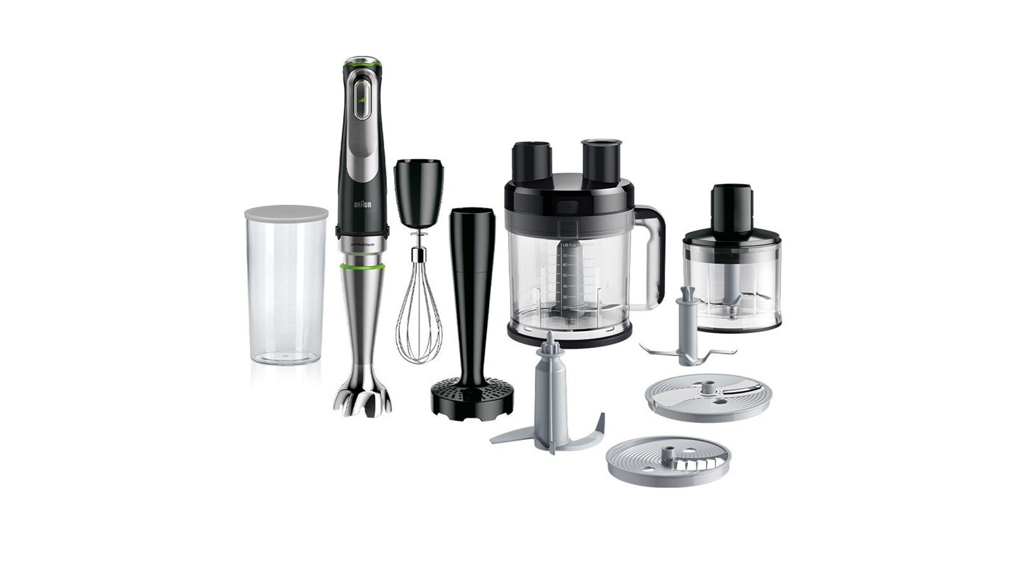 Braun MultiQuick 9 MQ 9187XLI 0,6 L Nedsænkning blender 1200 W Sort, Rustfrit stål