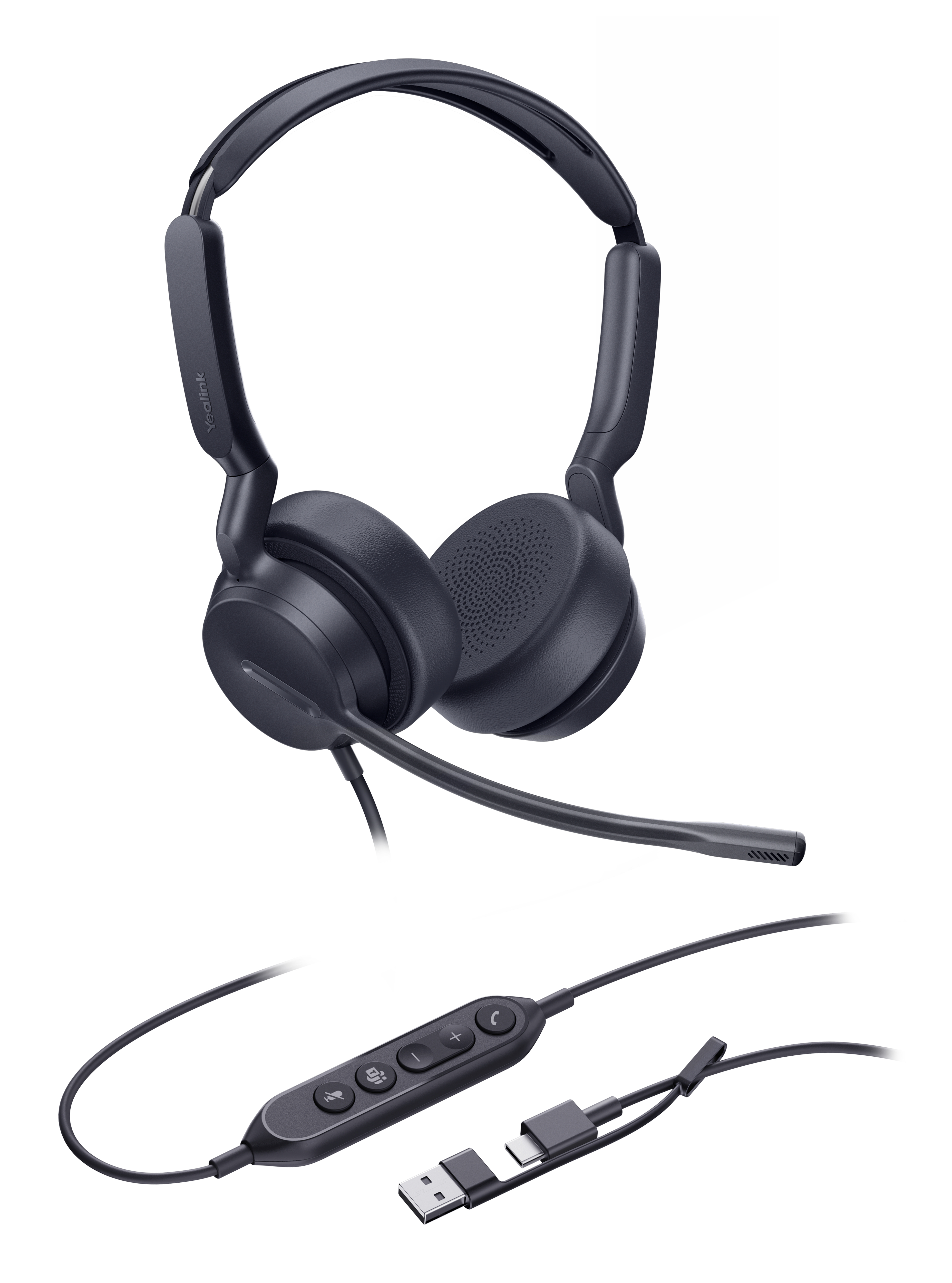Yealink Dual Teams-headset med USB-C/A-tilslutning
