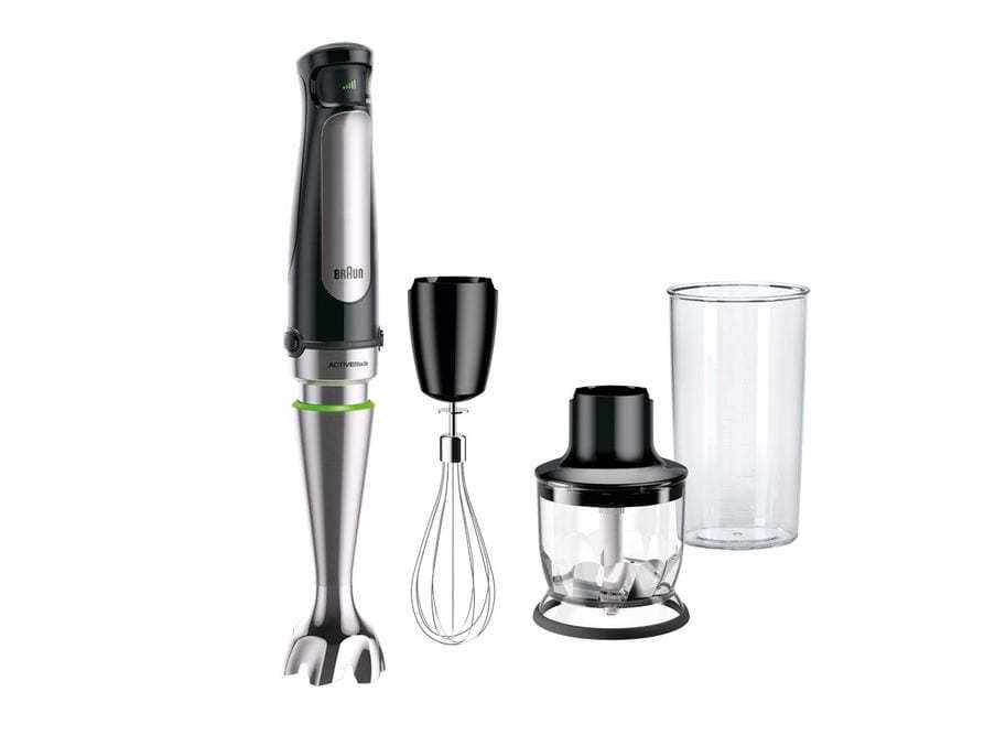 Braun MQ 7025X 0,6 L Nedsænkning blender 1000 W Sort, Rustfrit stål