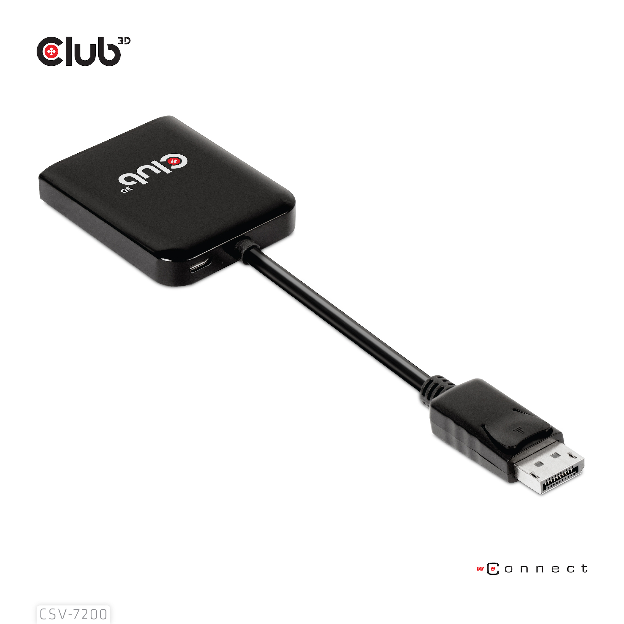 CLUB3D CSV-7220 videokabel adapter 1 m DisplayPort HDMI + DisplayPort Grå