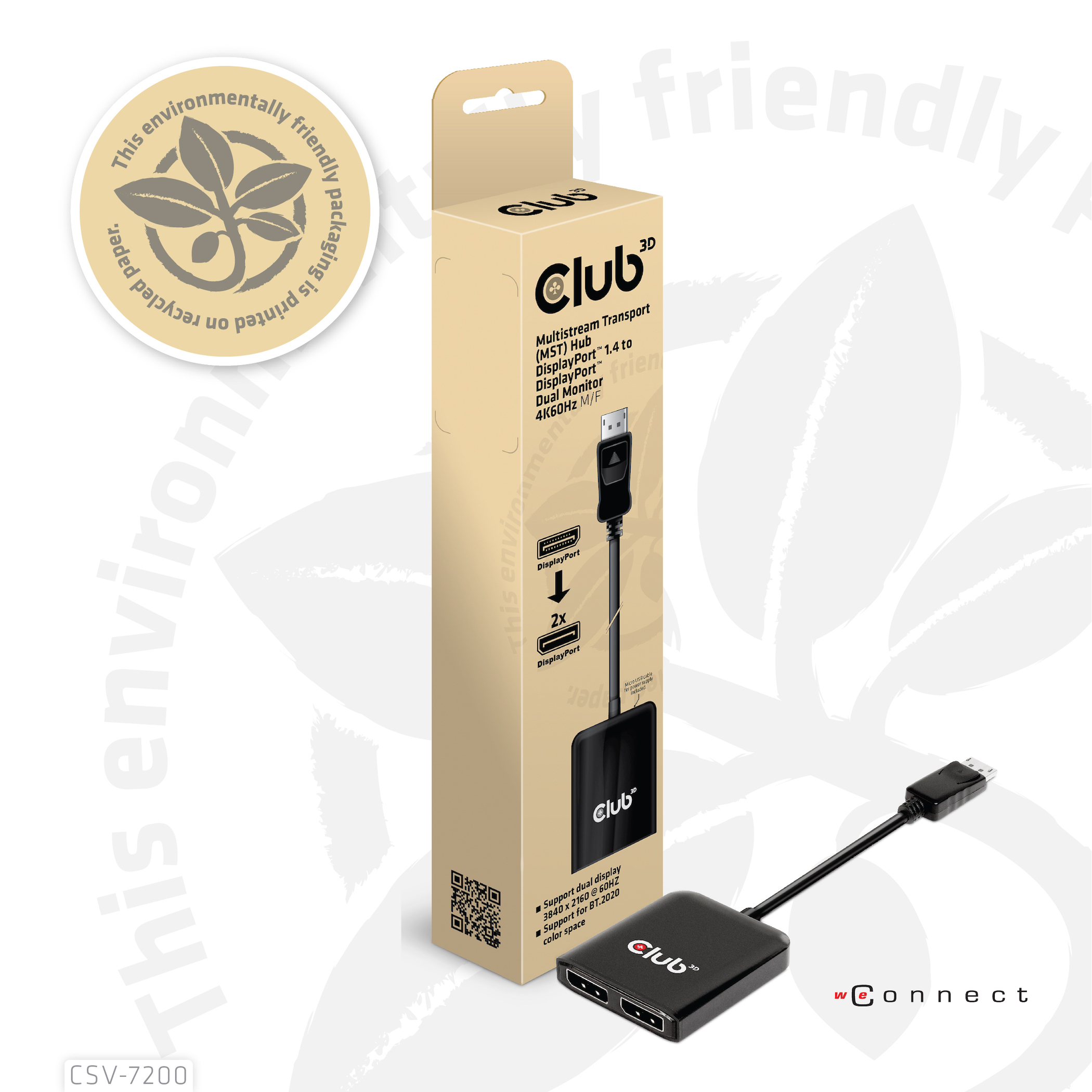 CLUB3D CSV-7220 videokabel adapter 1 m DisplayPort HDMI + DisplayPort Grå