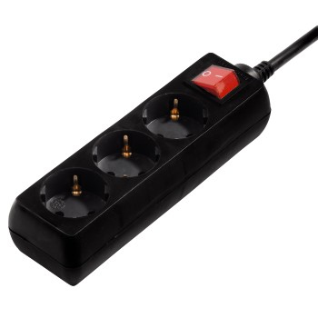 Hama 00108816 overspændingsbeskytter Sort 3 AC stikkontakt(er) 230 V 3 m