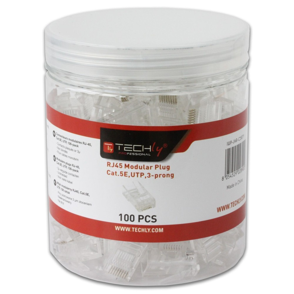 Techly IWP-JAR-C5RTY kabelsamler RJ45 Transparent