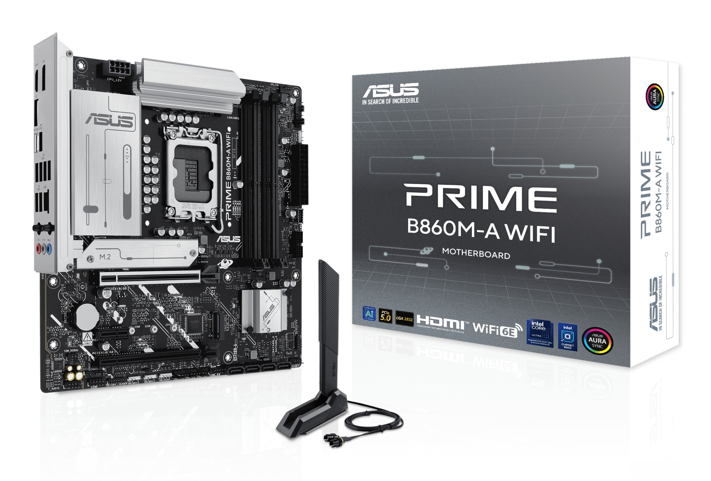 ASUS PRIME B860M-A WIFI Intel B860 LGA 1851 (Socket V1) micro ATX