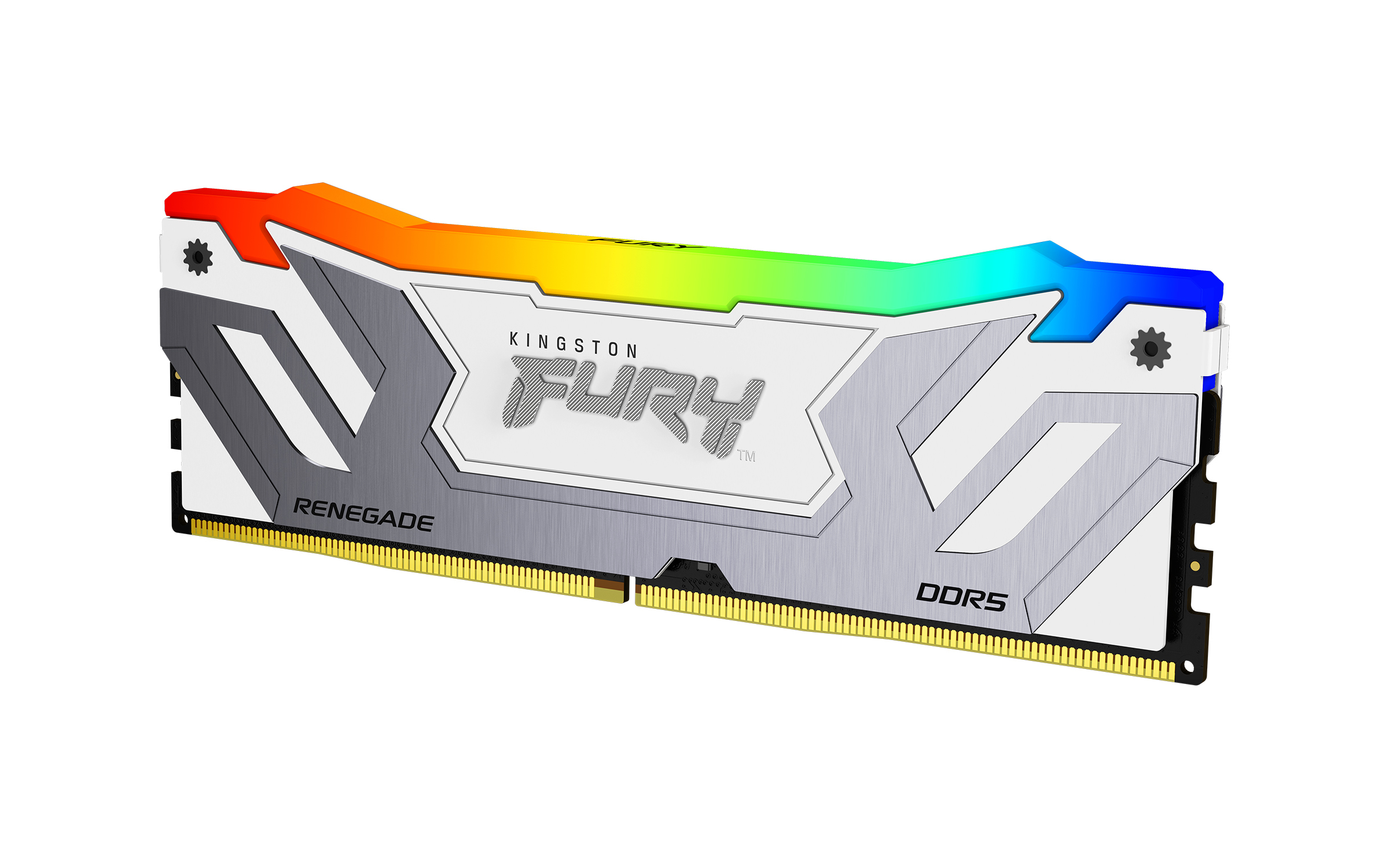 Kingston Technology FURY 24 GB 8400 MT/s DDR5 CL40 CUDIMM Renegade RGB, hvid XMP