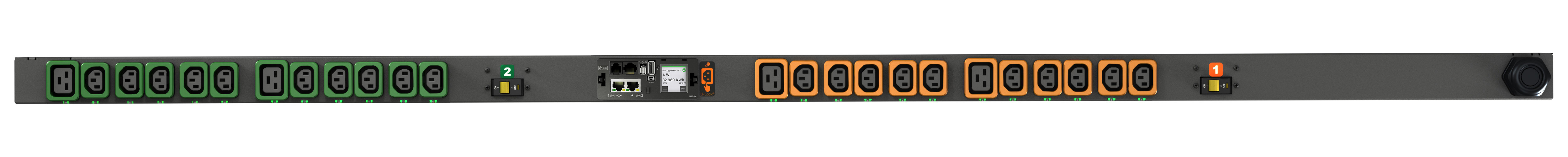 Vertiv Geist VP7G30A7 strømforsyningsenhed (PDU) 24 AC stikkontakt(er) 0U Sort