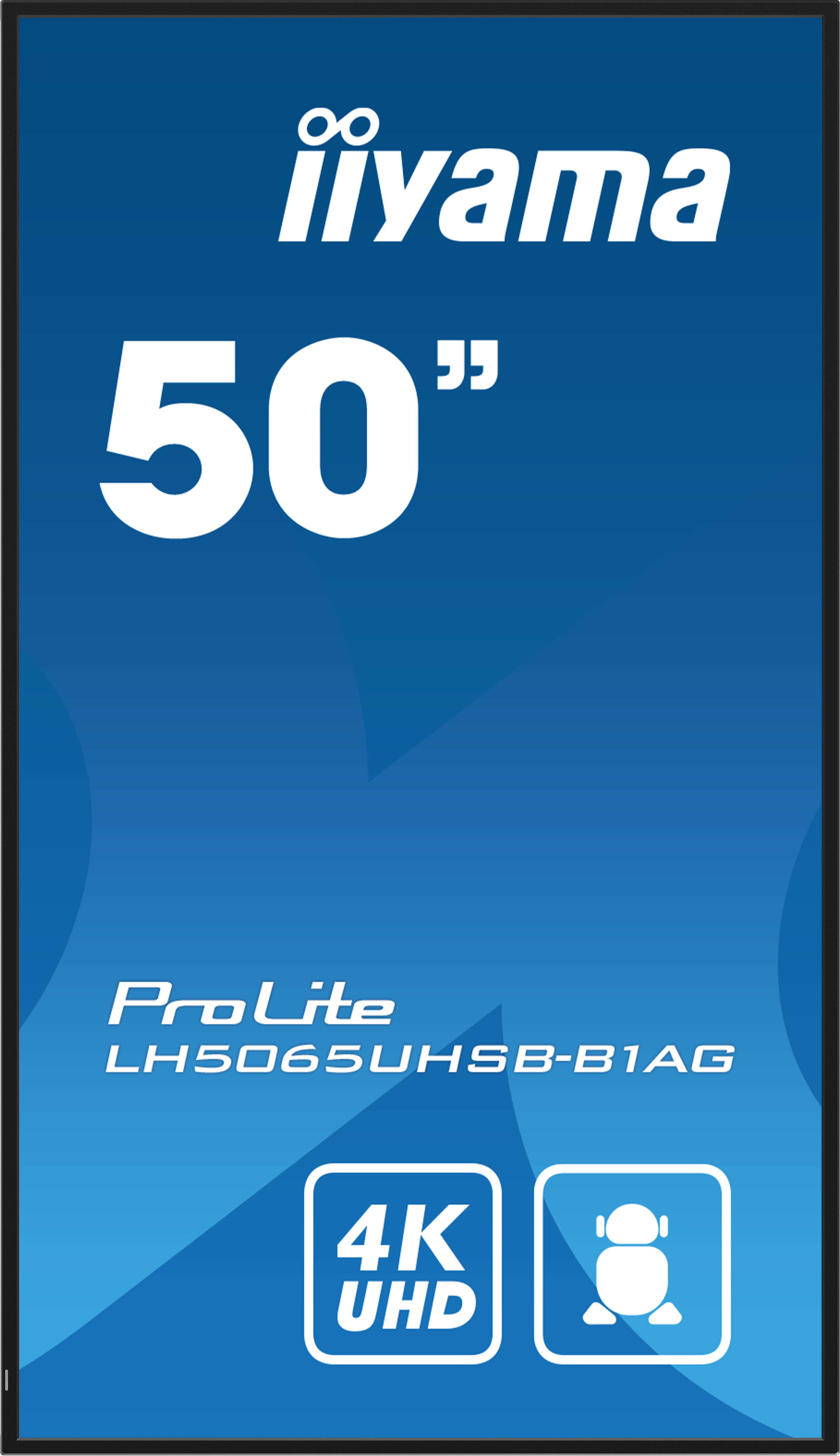 iiyama LH5065UHSB-B1AG skilte display Digital fladpaneldisplay 125,7 cm (49.5") LCD Wi-Fi 800 cd/m² 4K Ultra HD Sort Indbygget processer Android 11 24/7