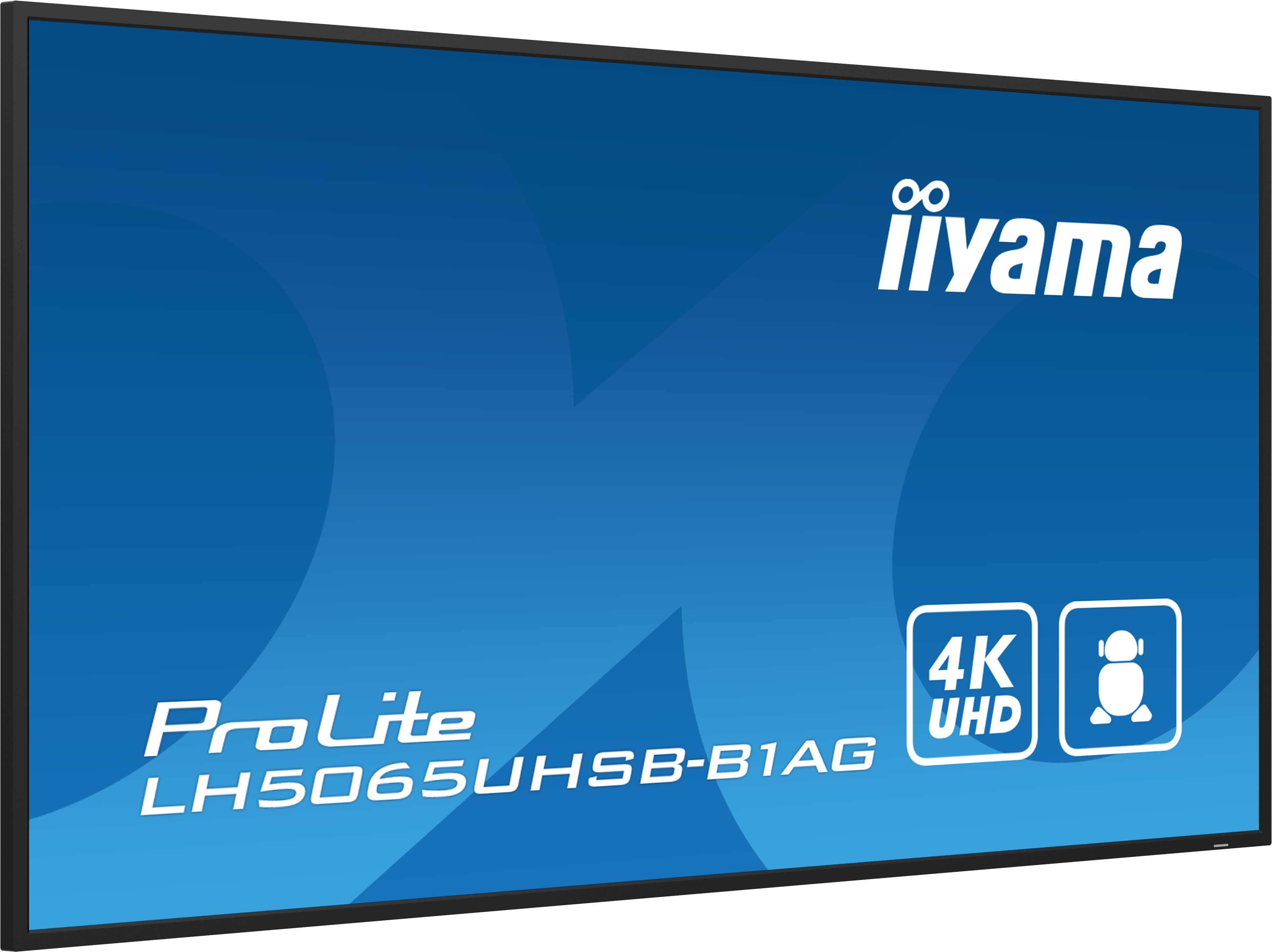 iiyama LH5065UHSB-B1AG skilte display Digital fladpaneldisplay 125,7 cm (49.5") LCD Wi-Fi 800 cd/m² 4K Ultra HD Sort Indbygget processer Android 11 24/7