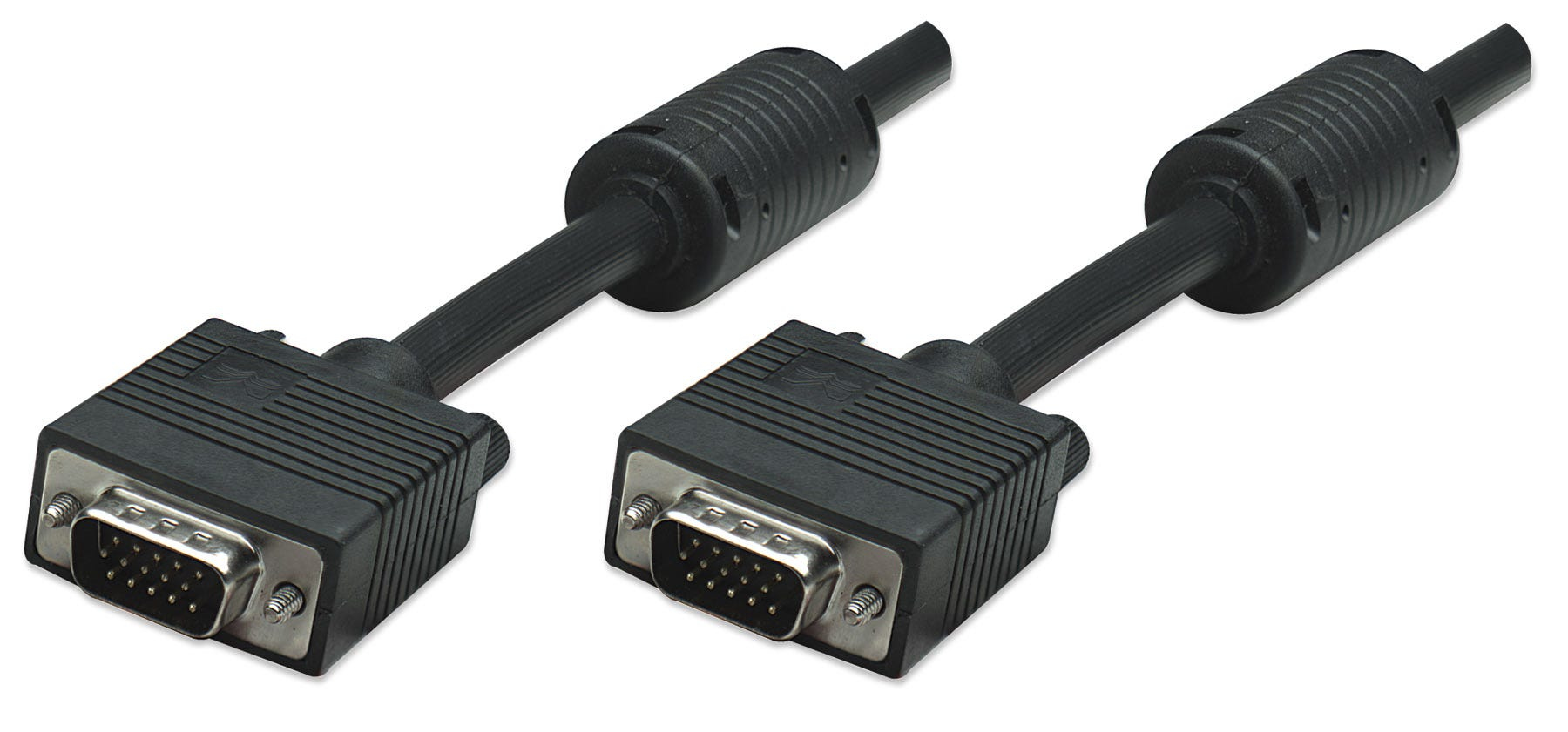 Manhattan SVGA 1.8m VGA kabel 1,8 m VGA (D-Sub) Sort