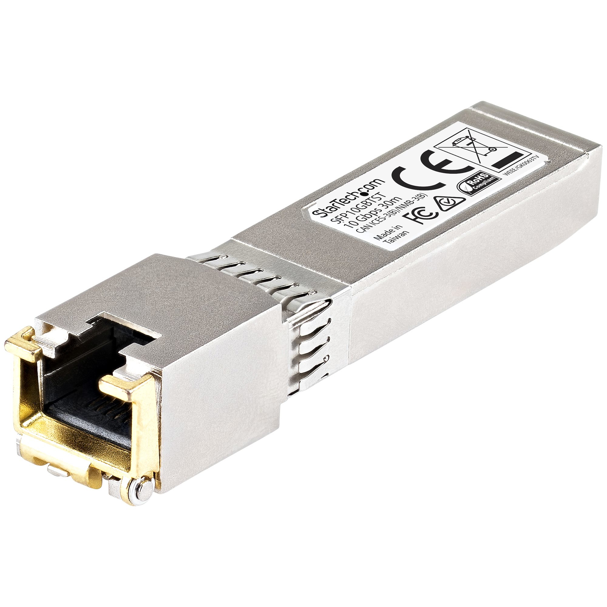 StarTech.com SFP10GBTCST modul til netværksmodtager Kobber 10000 Mbit/s SFP+