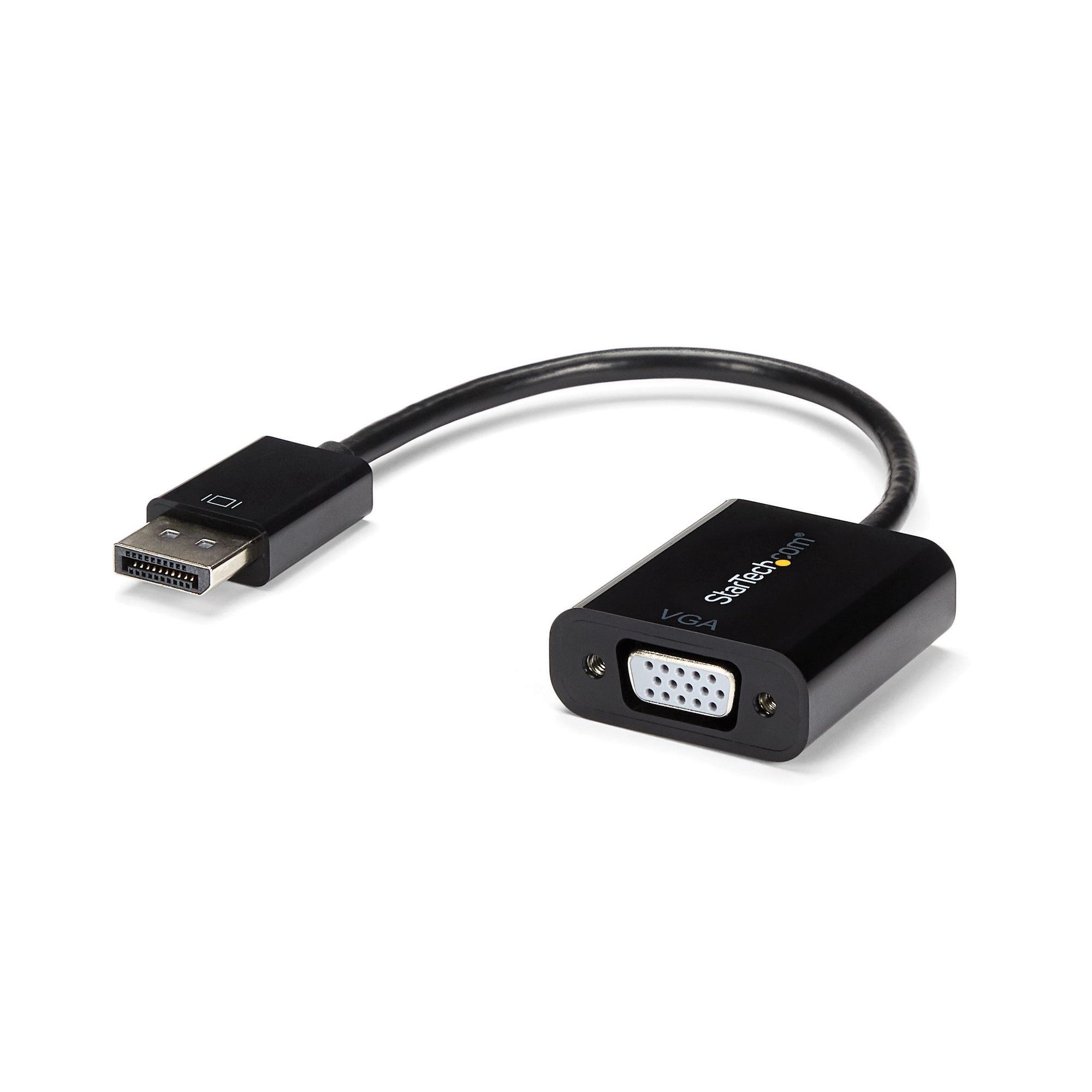 StarTech.com DP2VGA3 videokabel adapter 0,1 m DisplayPort VGA (D-Sub) Sort