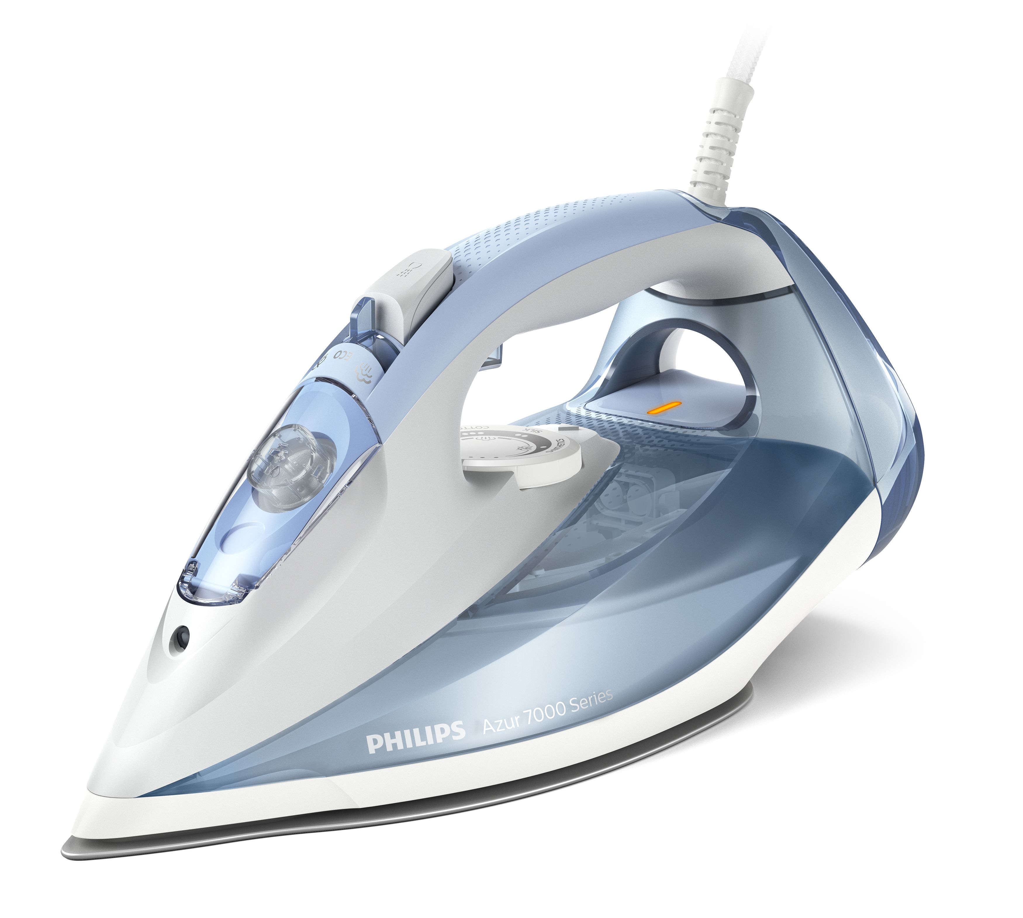 Philips 7000 series DST7011/20 strygejern Dampstrygejern SteamGlide Plus strygesål 2600 W Blå, Grå