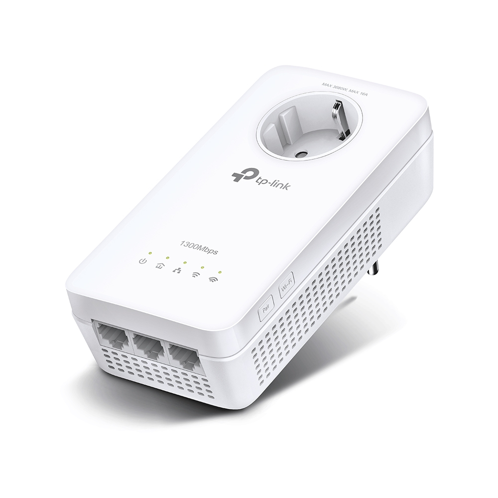 TP-Link TL-WPA8631P Power Line netværksadapter 300 Mbit/s Ethernet LAN Wi-Fi Hvid 1 stk