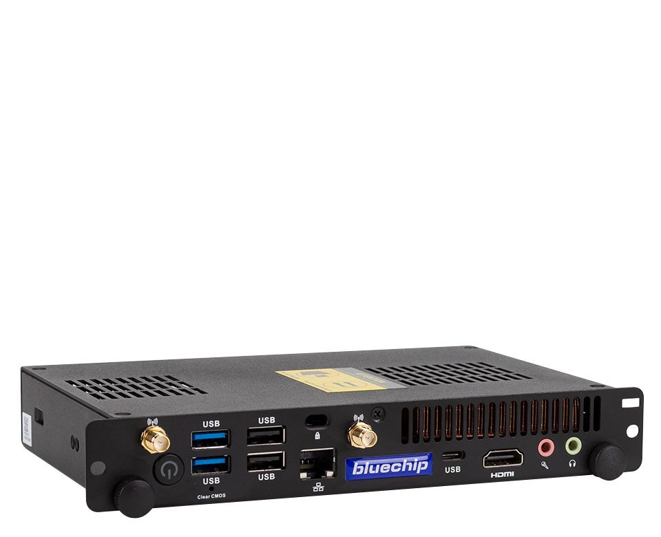 bluechip BUSINESSline OPS11330 Intel® Core™ i3 i3-1315U 8 GB DDR4-SDRAM 500 GB SSD Windows 11 Pro Mini PC Anthracit, Grå