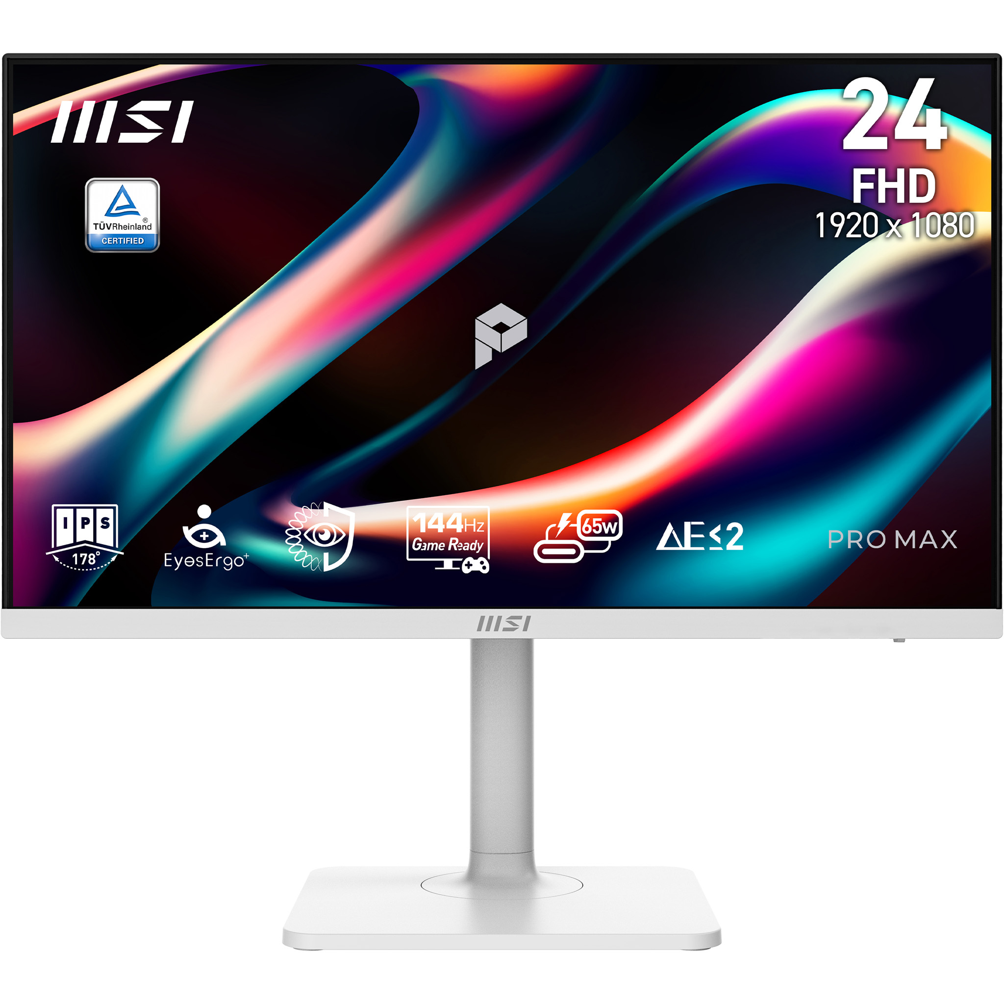 MSI PRO MAX 241PHW E14 computerskærm 60,5 cm (23.8") 1920 x 1080 pixel Fuld HD LCD Hvid