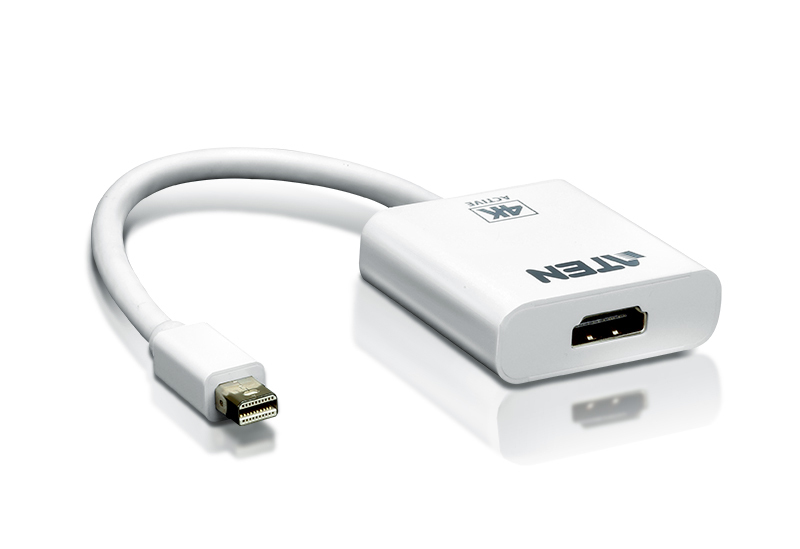 ATEN VC981-AT videokabel adapter Mini DisplayPort HDMI Hvid