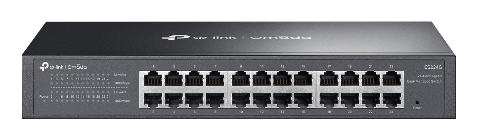 TP-Link Omada ES224G netværksswitch Administreret L2 Gigabit Ethernet (10/100/1000) Sort