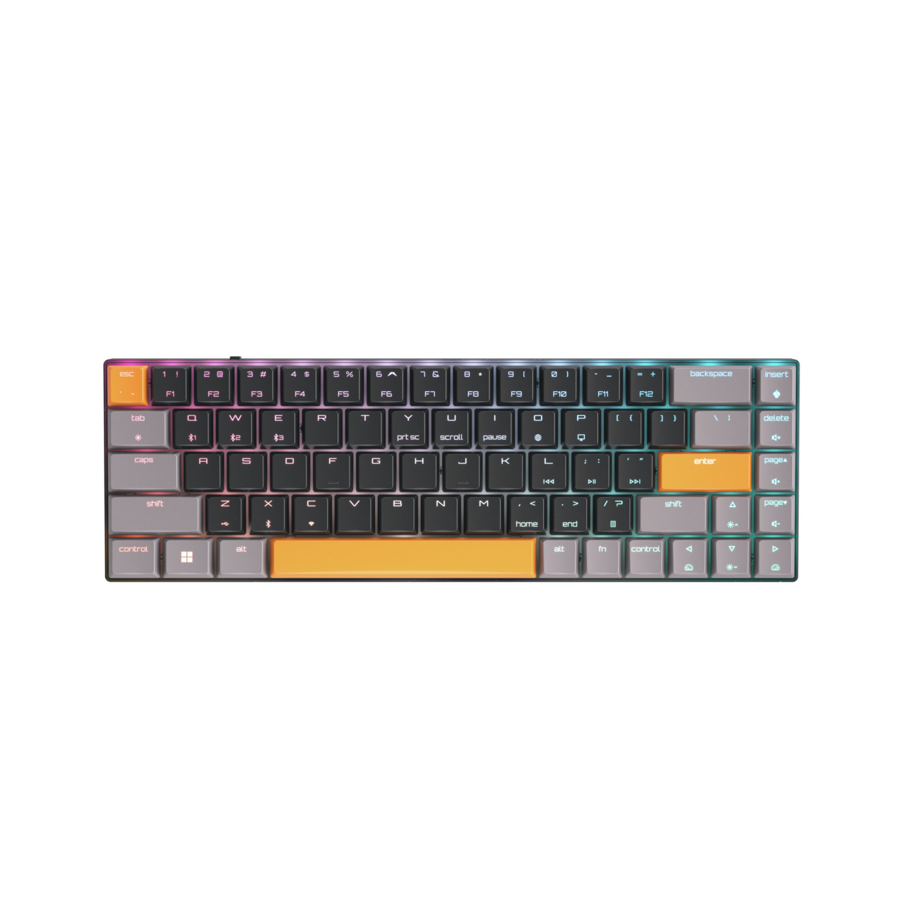 CHERRY MX-LP 2.1 Compact Wireless tastatur Spil RF trådløs + Bluetooth QWERTY US engelsk Sort