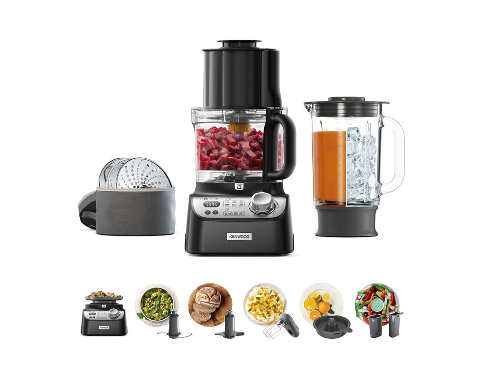 Kenwood FDM72.990BK foodprocessor 1000 W 3 L Sort Indbyggede vægte