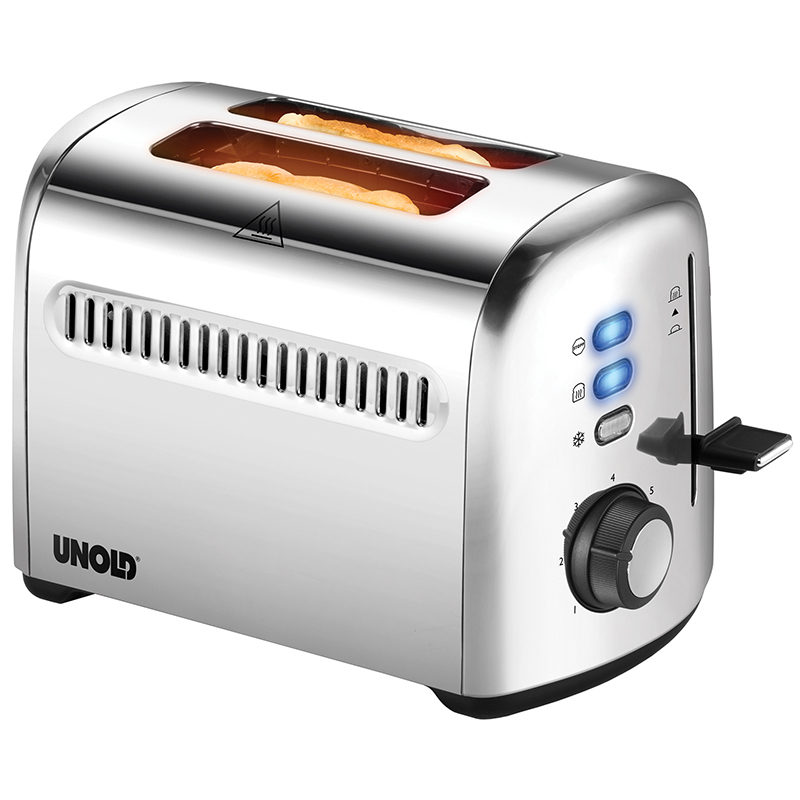 Unold 2er Retro 7 2 skive(r) 750 W Rustfrit stål