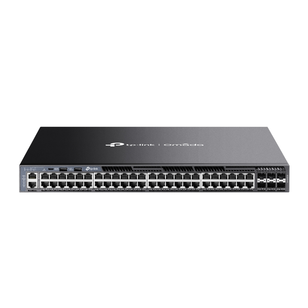 TP-Link Omada SG6654X netværksswitch Administreret L3 Gigabit Ethernet (10/100/1000) 1U Sort