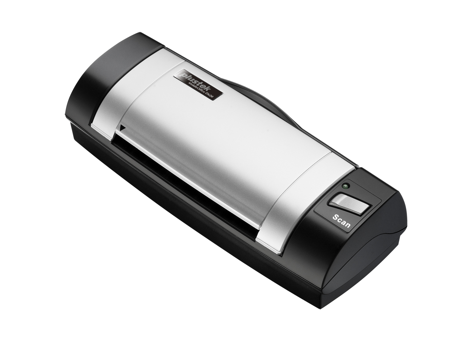 Plustek MobileOffice D620 Visitkort scanner 600 x 600 dpi Sort, Sølv