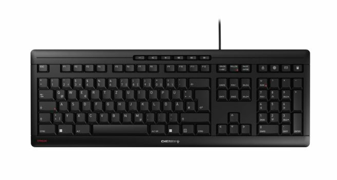 CHERRY JK-8500SL-2 tastatur Hjemme/kontor USB QWERTZ Slovensk Sort