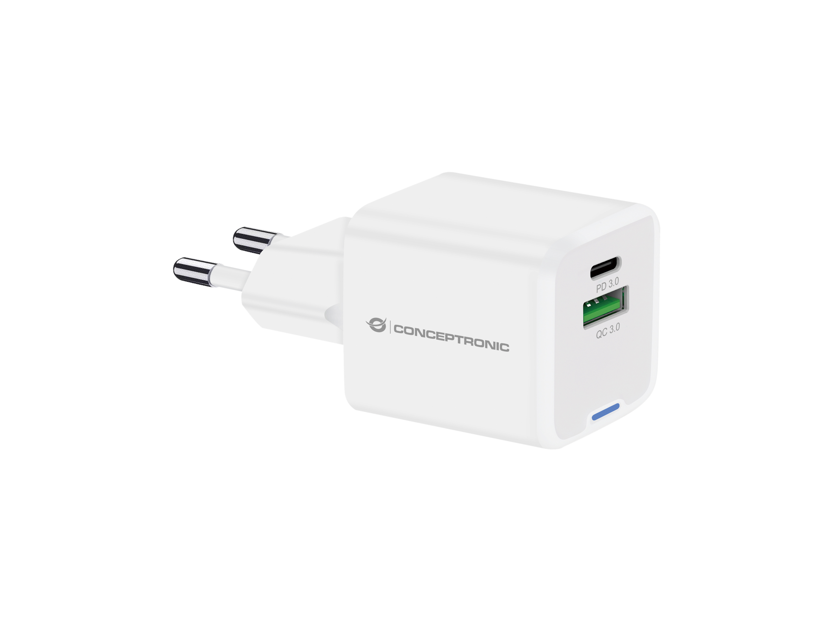 Conceptronic ALTHEA15W oplader til mobil enhed Universel Hvid Vekselstrøm Hurtig opladning Indendørs
