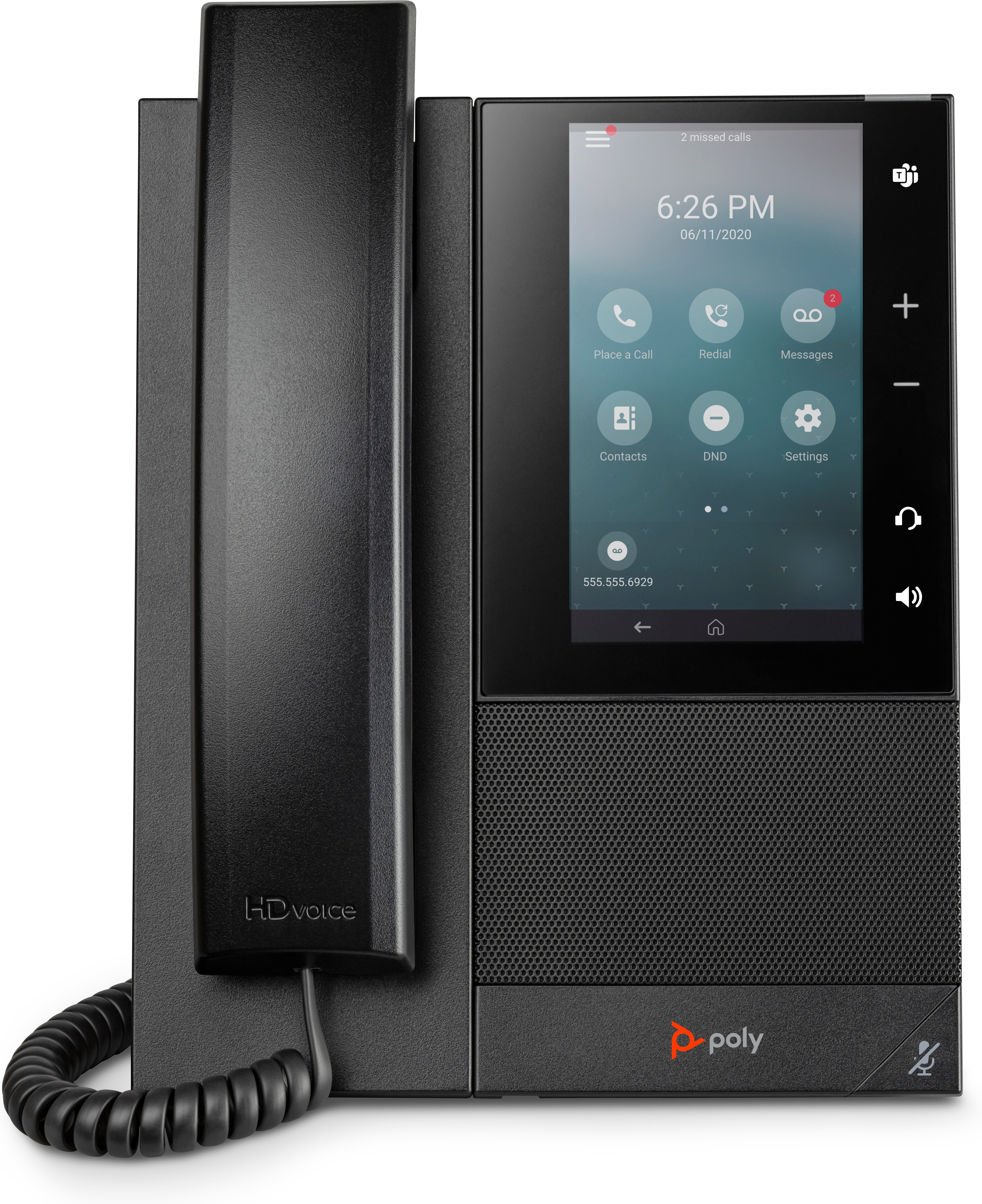 POLY CCX 505 Business Media Phone med Open SIP og PoE-aktiveret