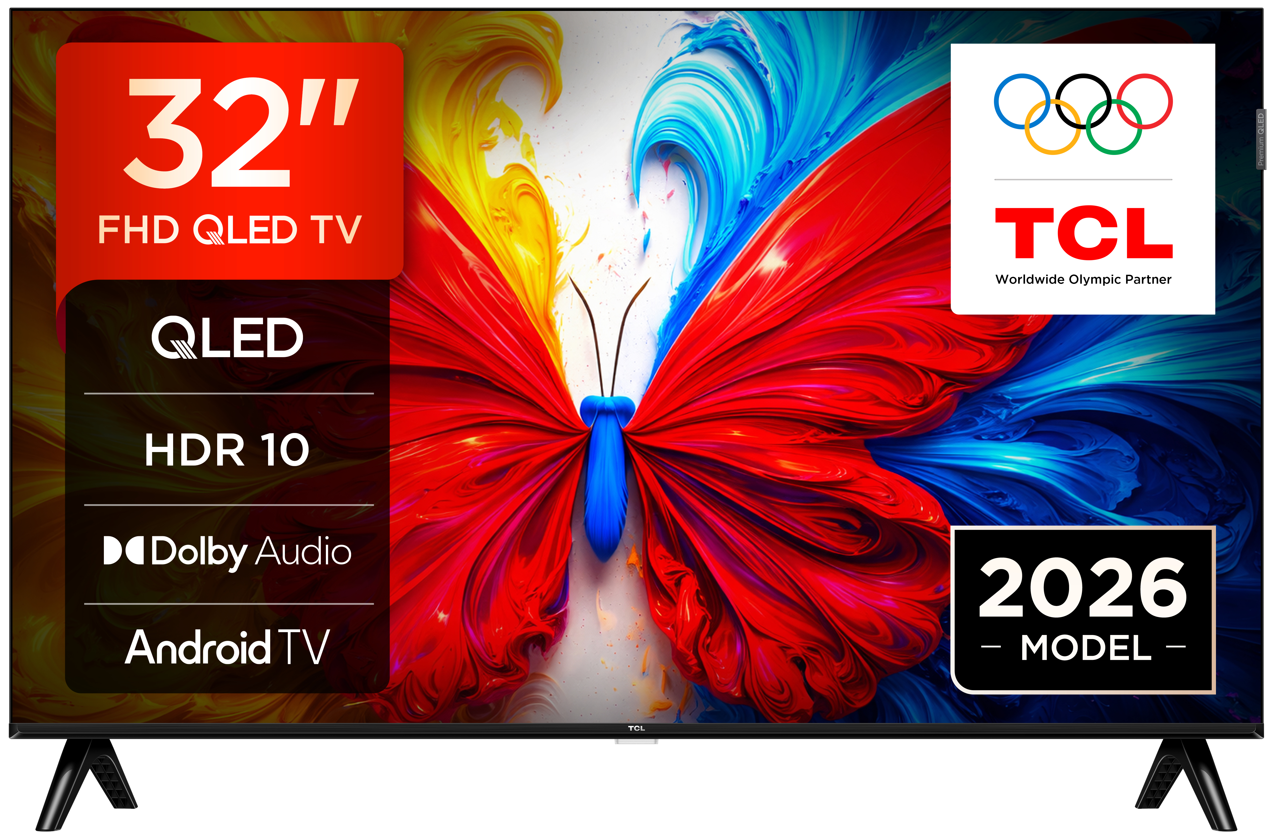 TCL S5L 32S5L TV 81,3 cm (32") Fuld HD Smart TV Wi-Fi Sort 300 cd/m²