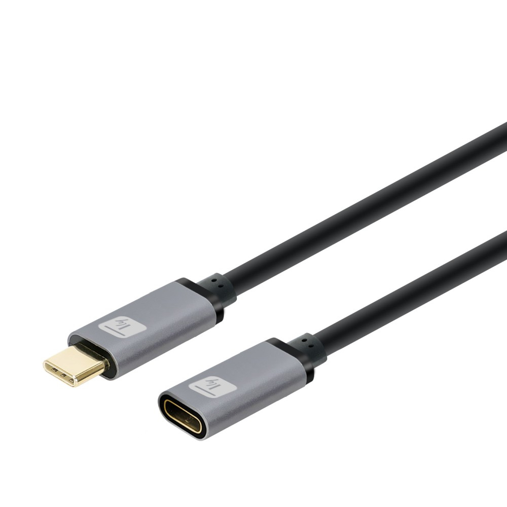 Techly ICOC MUSB322-CMF-010 USB-kabel USB 3.2 Gen 2 (3.1 Gen 2) 1 m USB C Sort, Grå