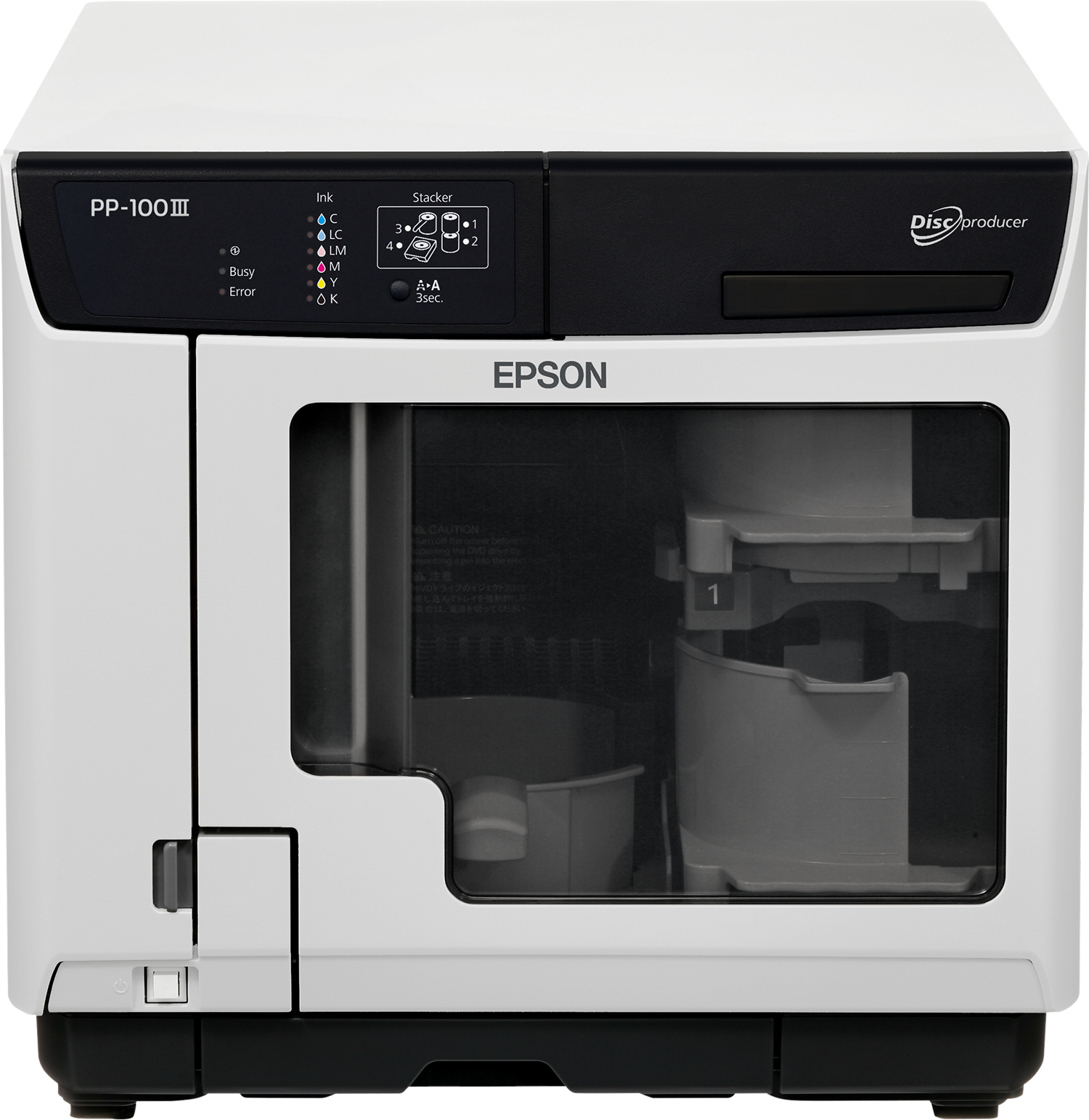 Epson Discproducer PP-100II disk publisher 50 diske USB 3.2 Gen 1 (3.1 Gen 1) Sort, Hvid